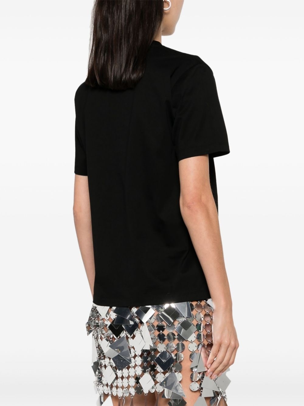 bead-embellished cotton T-shirt - 4