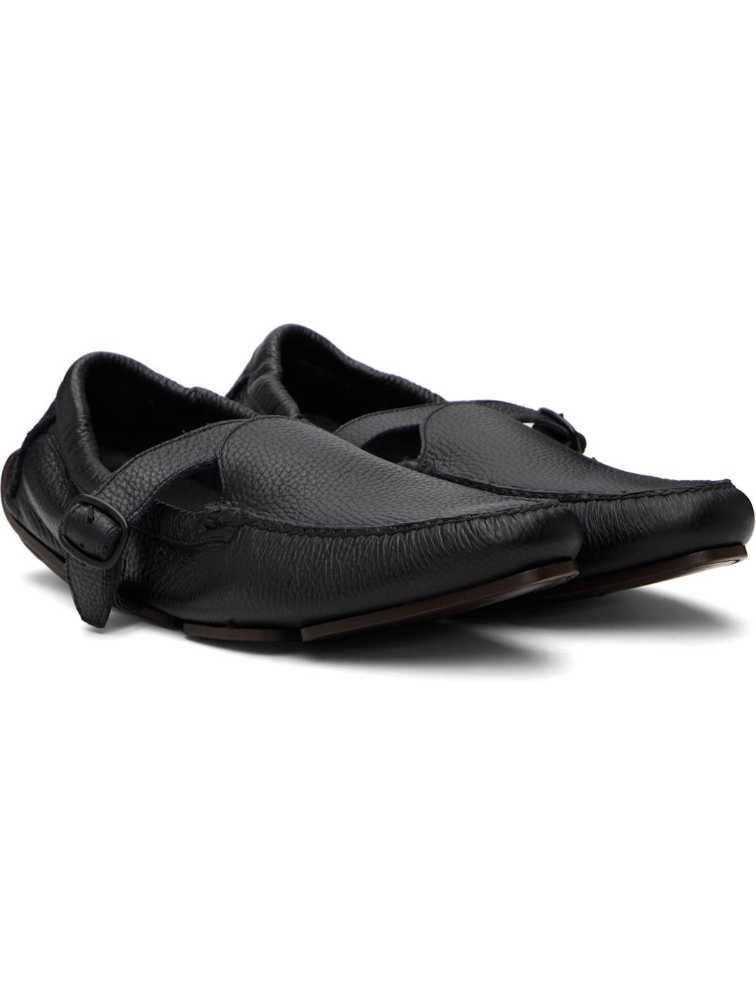 Black Petro Driver Loafers - 4