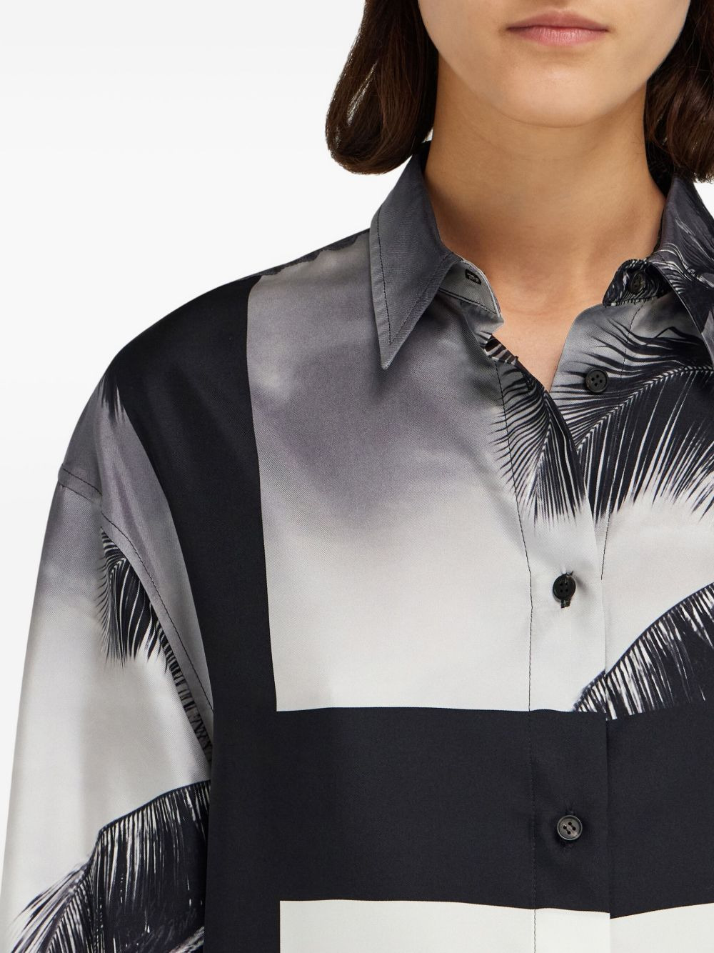 palm-tree print shirt - 5