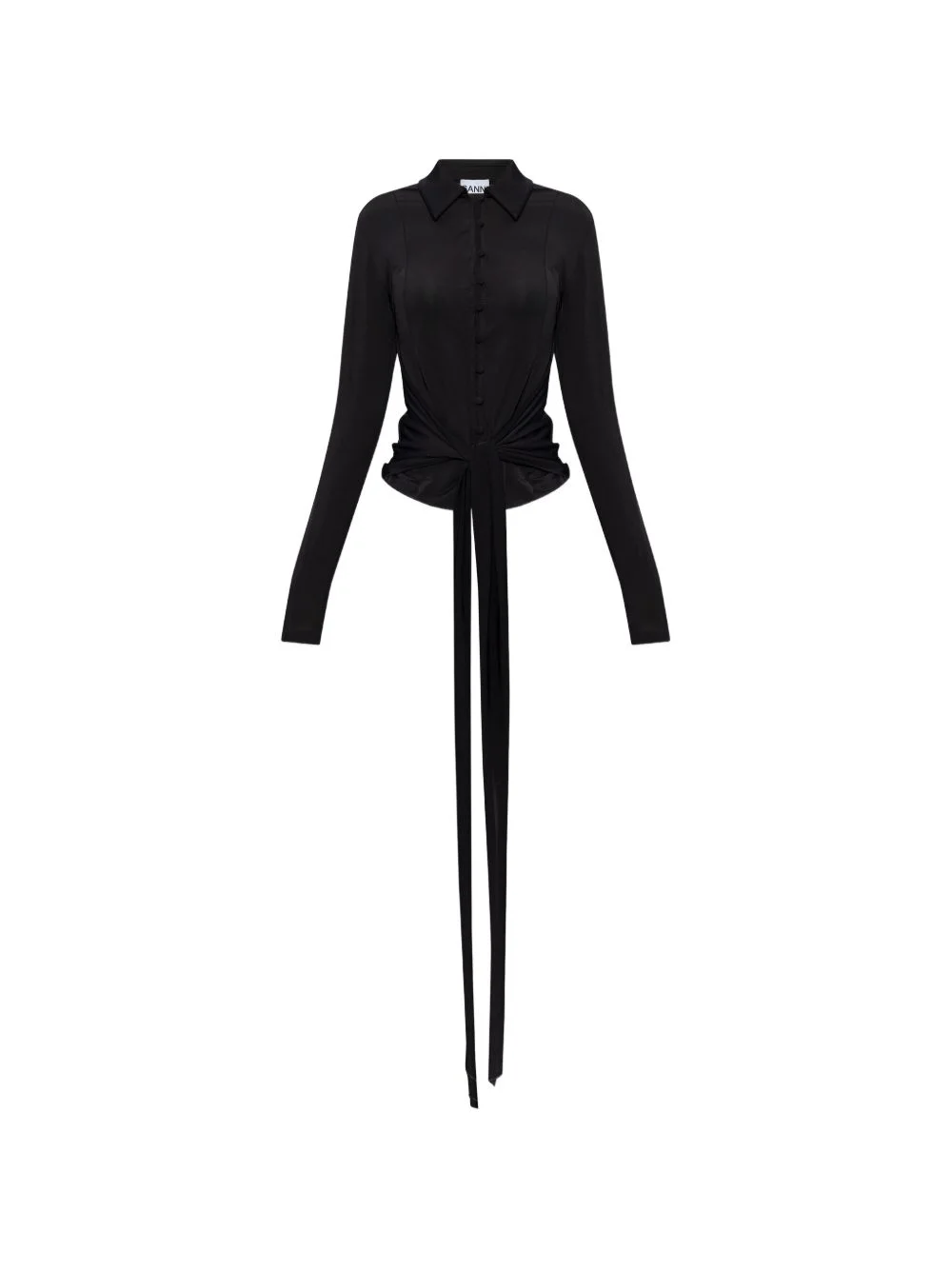 tie-detail blouse - 1