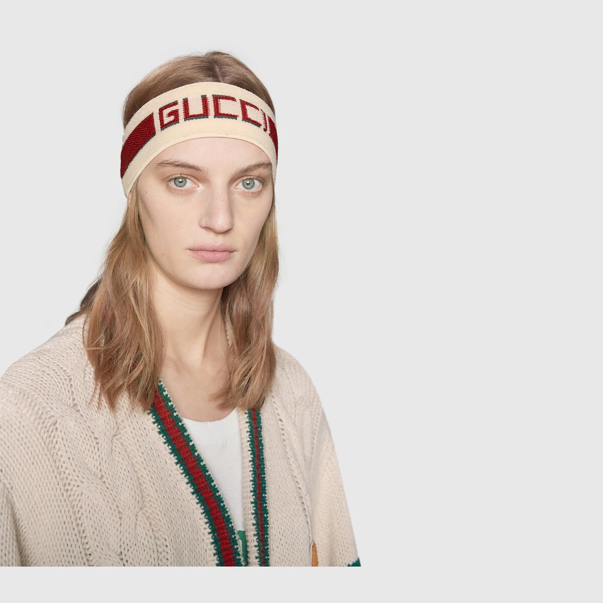 Elastic Gucci stripe headband - 4