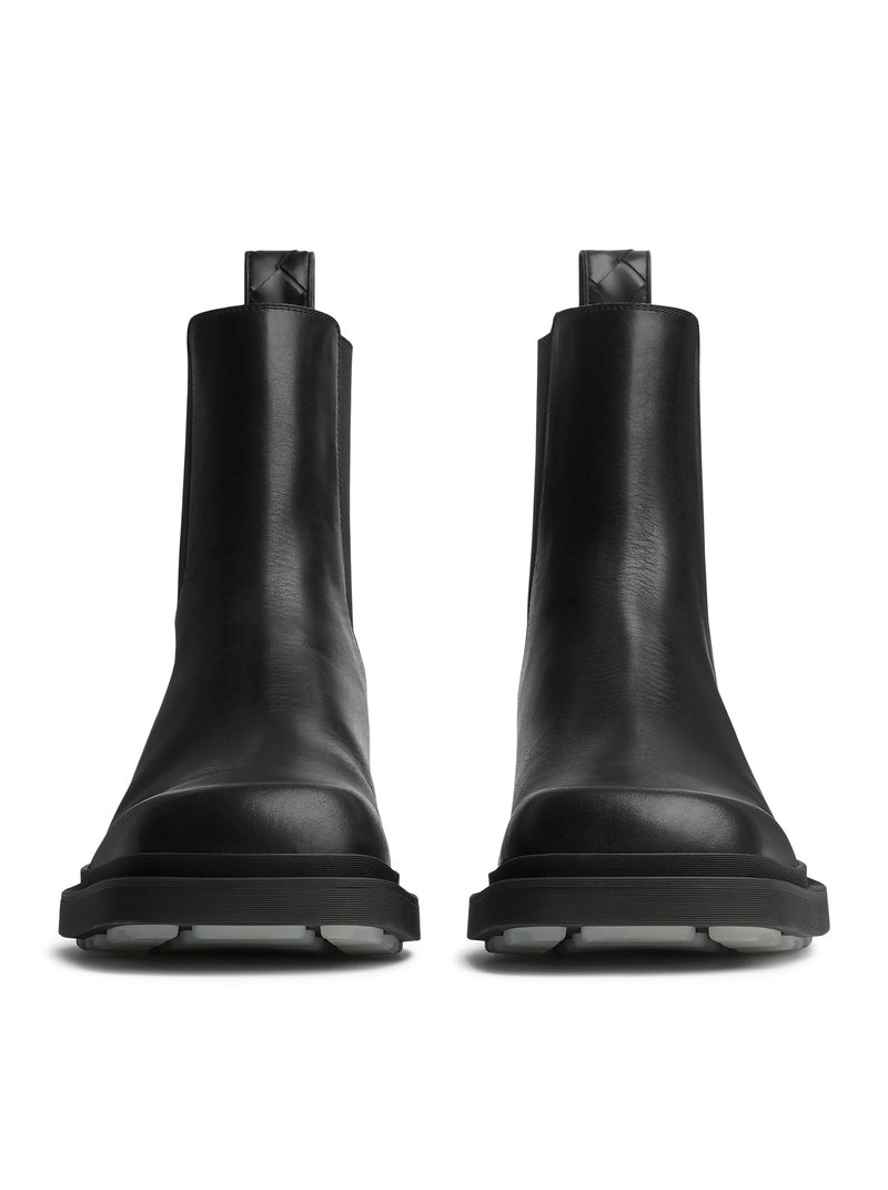 Bottega Veneta Men Ben Leather Chelsea Boots - 3