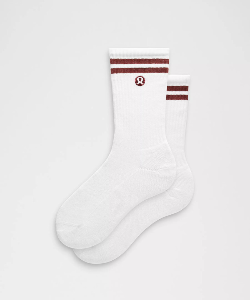 Unisex Daily Essential Crew Socks *Stripe 1