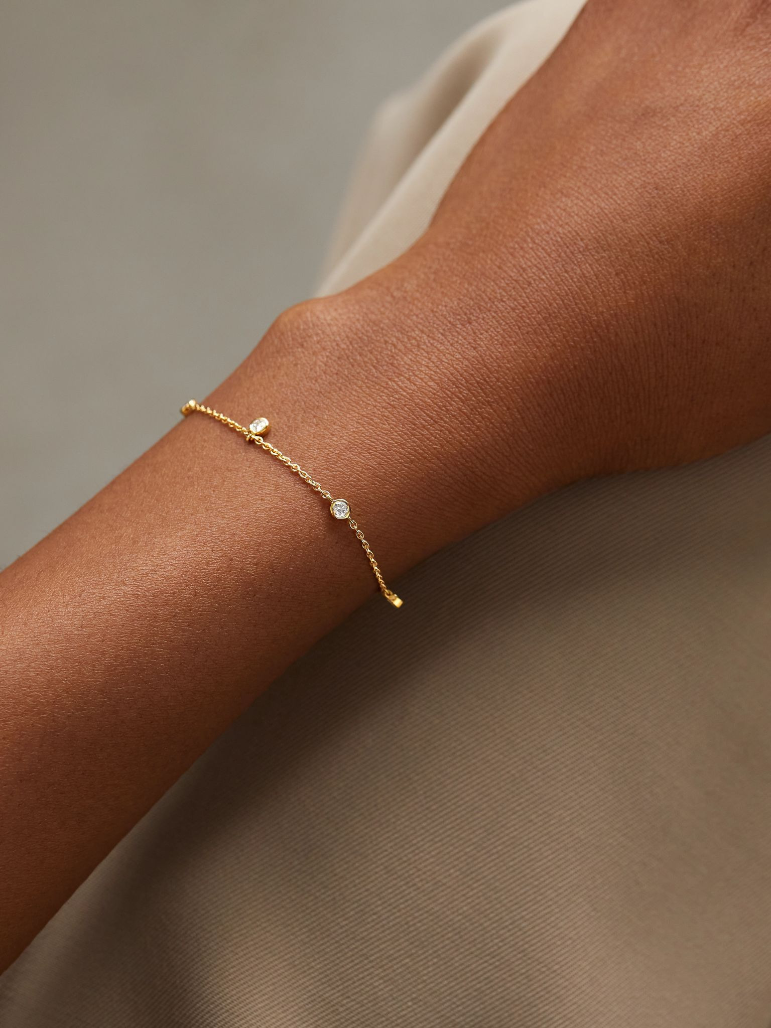 My First De Beers Clea 18-karat gold diamond bracelet Gold - 2