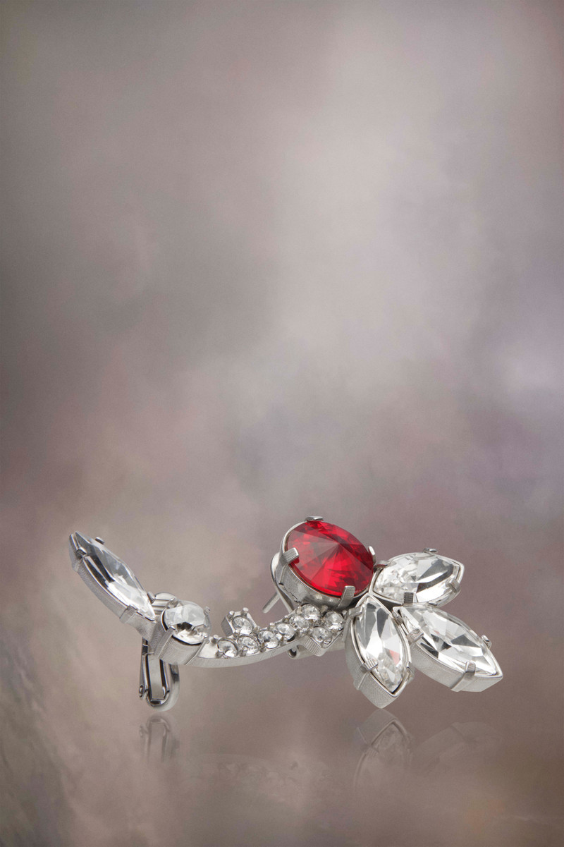 Maison Margiela Rhinestone ear cuff outlook