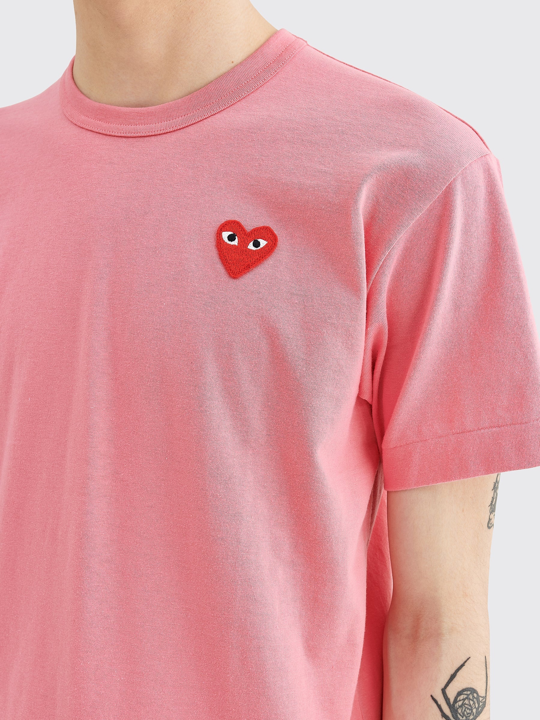 COMME DES GARÇONS PLAY SMALL HEART T-SHIRT PINK - 6