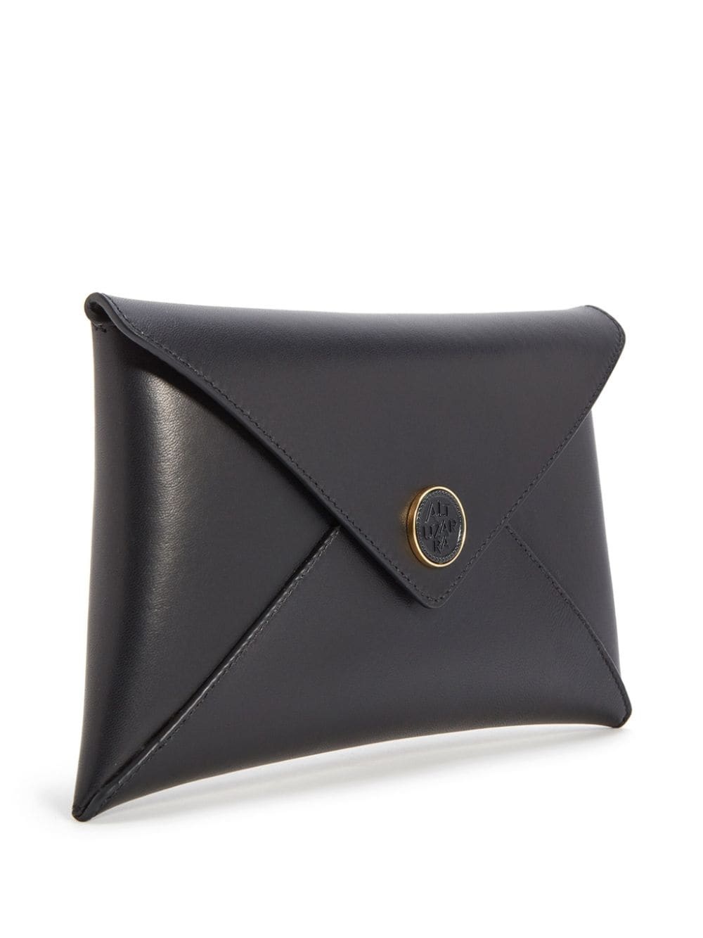 Medallion envelope leather clutch bag - 3