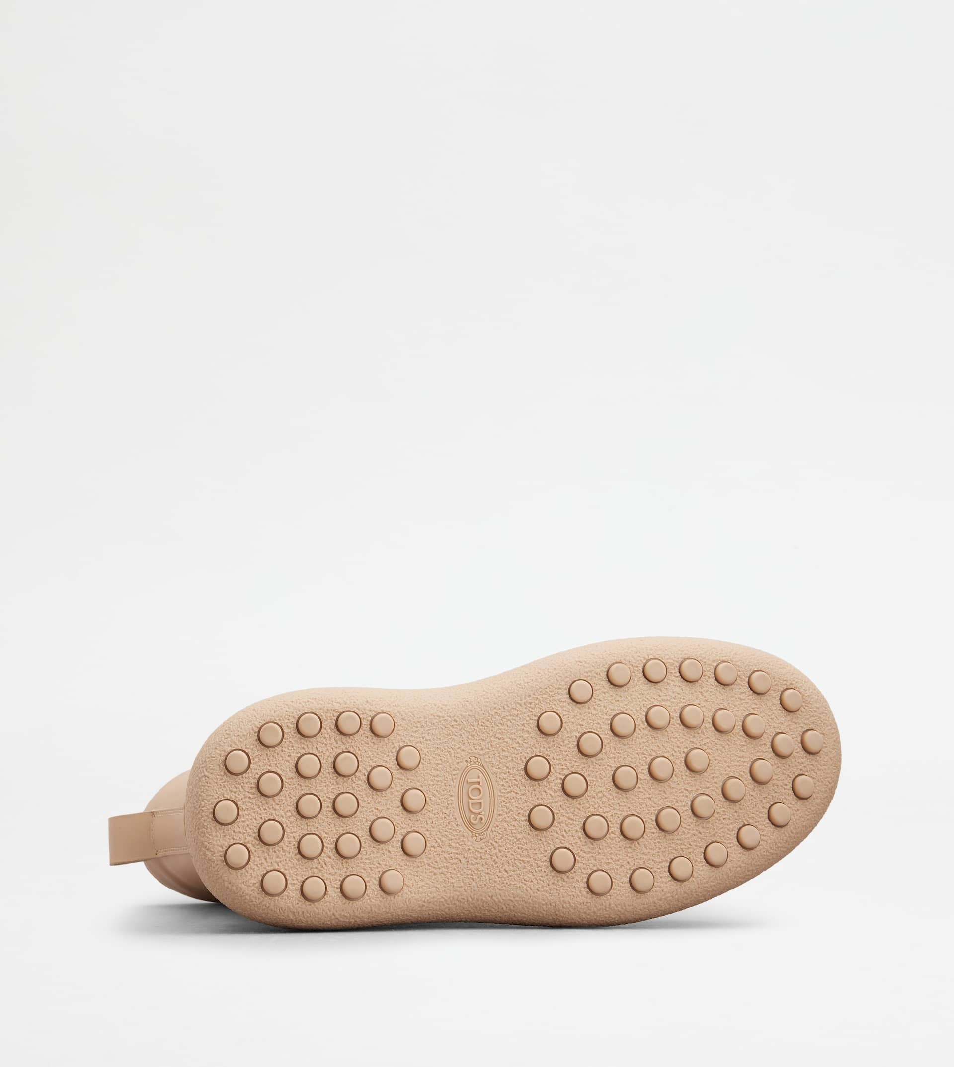 TOD'S W. G. LACE-UP ANKLE BOOTS IN LEATHER - BEIGE - 4