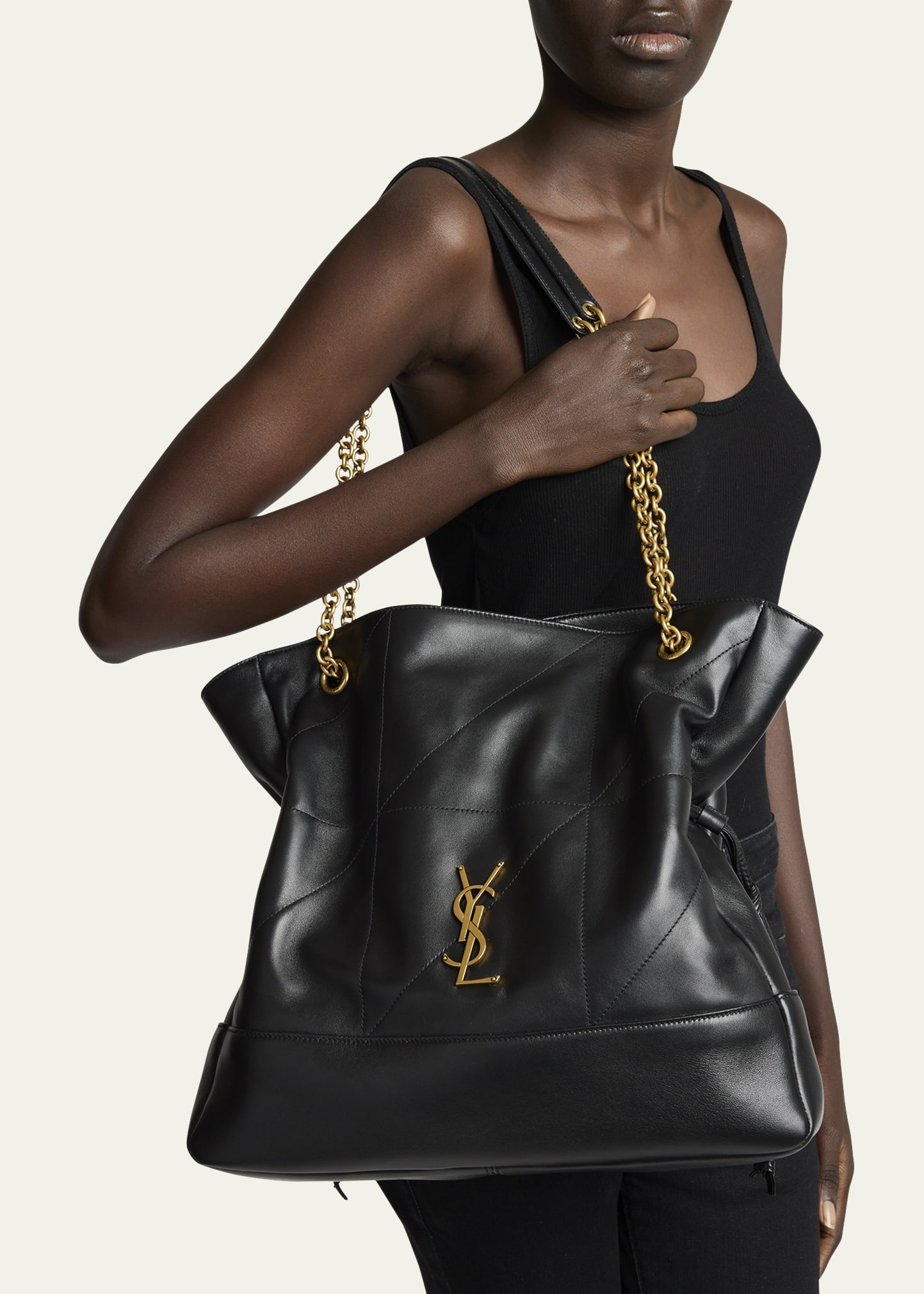 トートバッグ SAINT LAURENT Black Nappa Leather Jamie 4.3 Bucket Bag Saint Laurent Jamie 4.3 Bag - Joseph