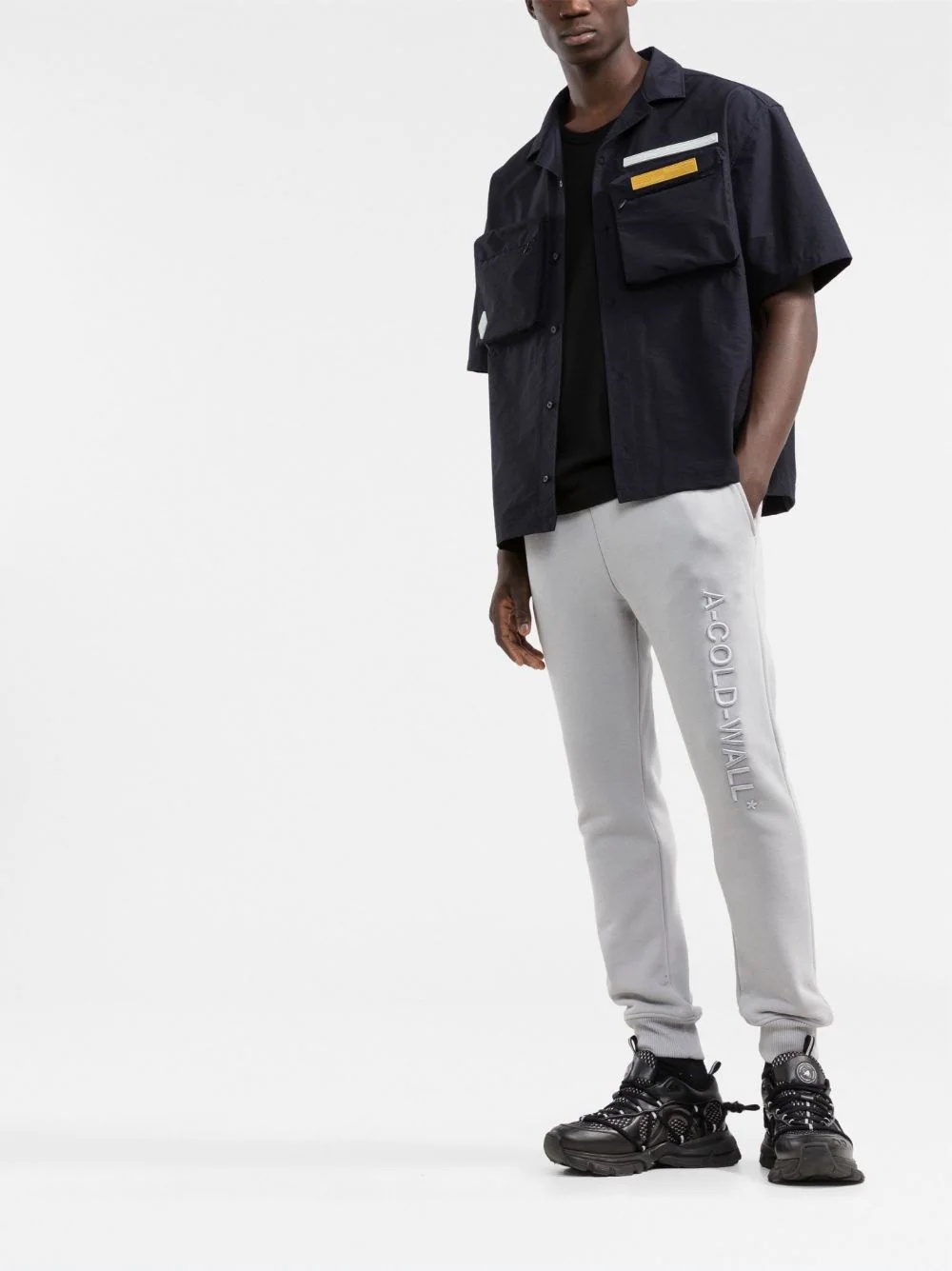 embossed logo trackpants - 2