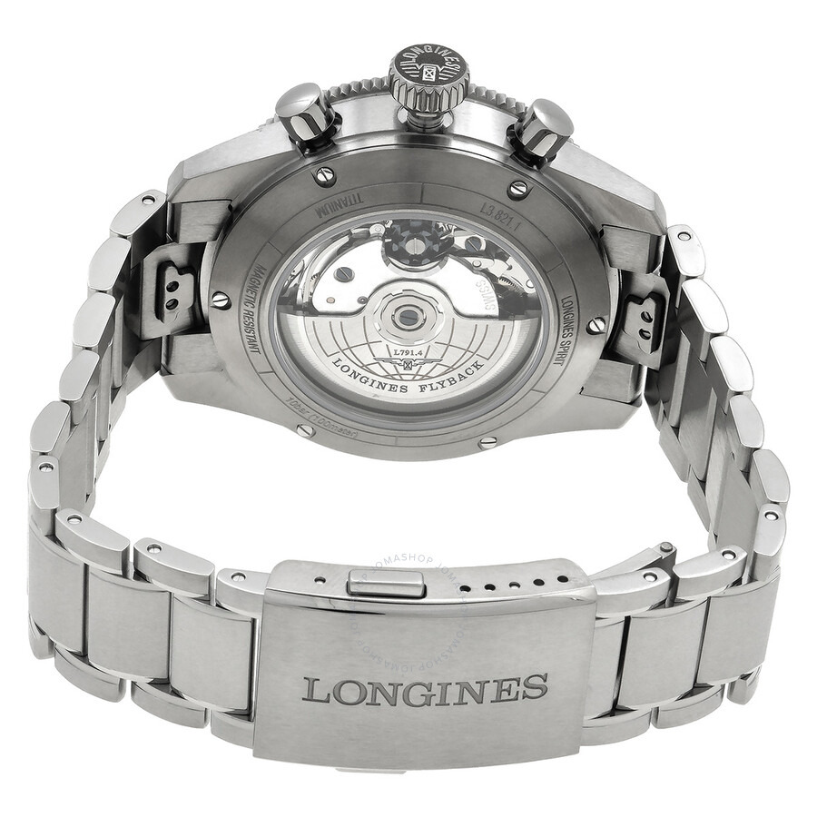 Longines Spirit Flyback Chronograph Automatic Grey Dial Men's Watch L3.821.1.53.6 - 3