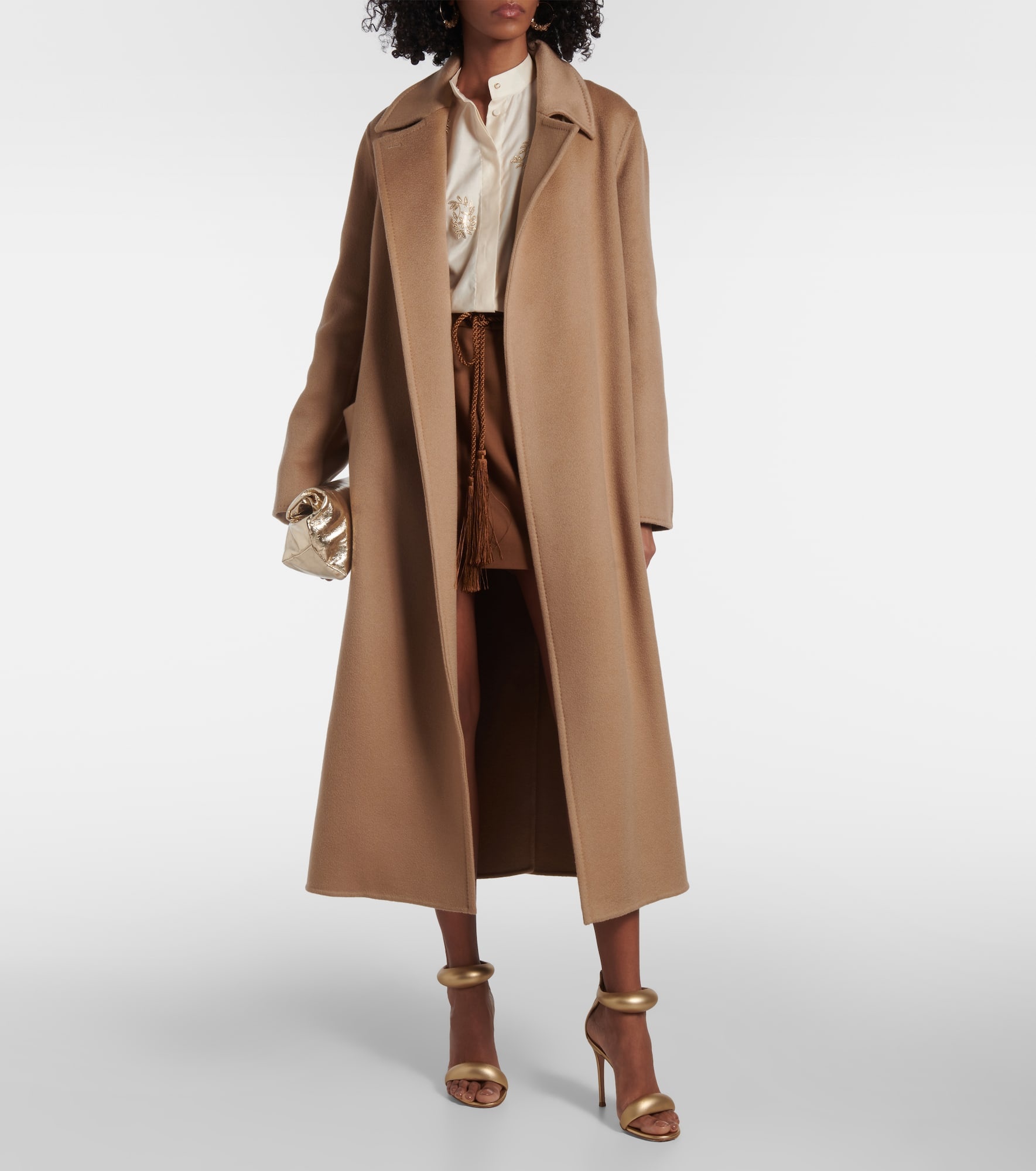 Cashmere wrap coat - 2