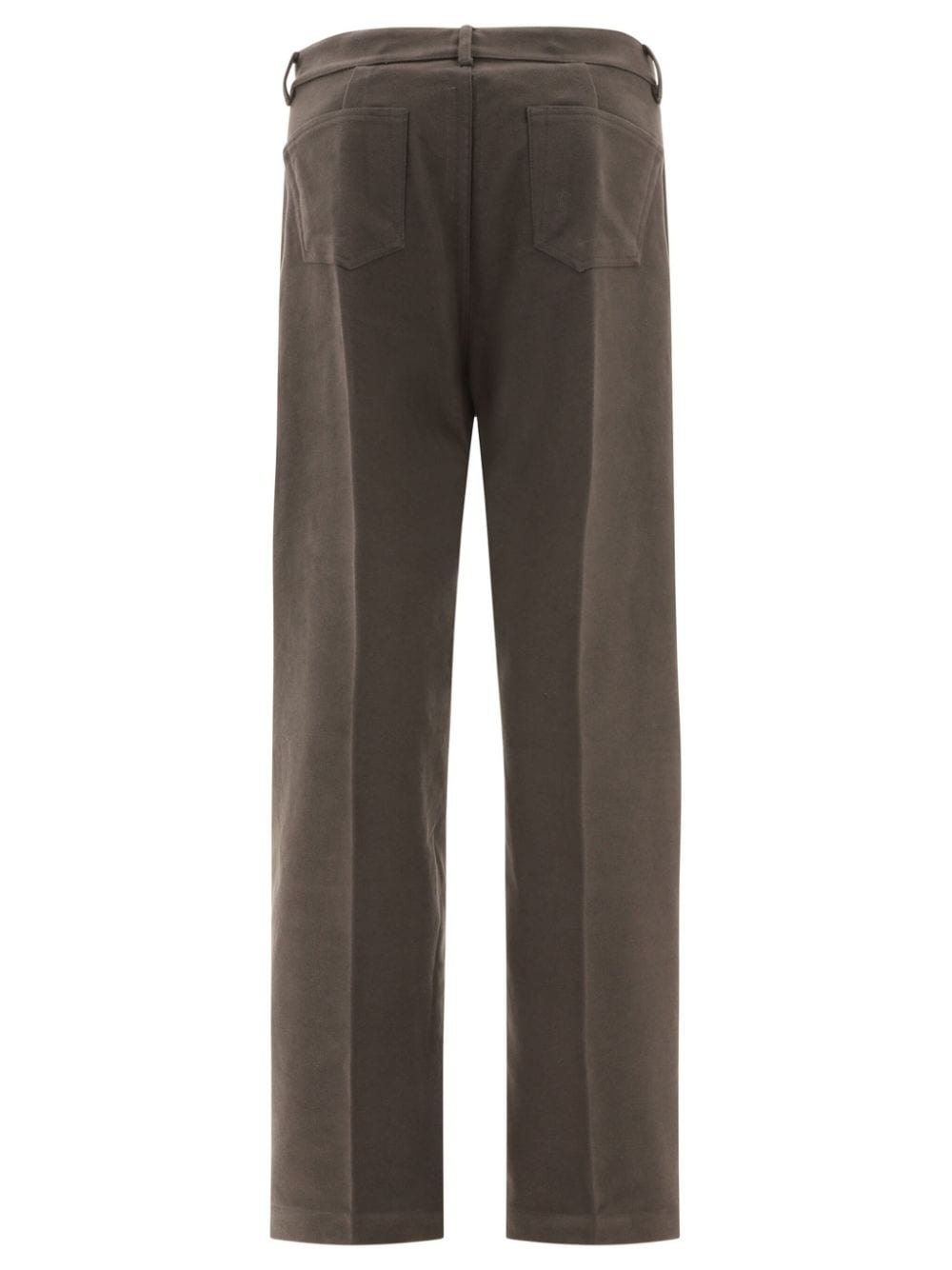 straight-leg cotton trousers - 2
