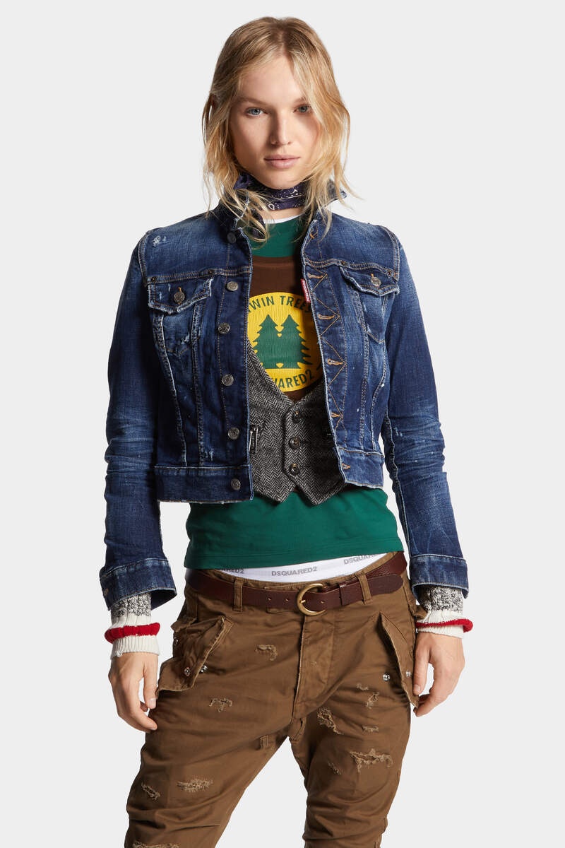 DARK PERFECT CLEAN WASH CLASSIC JEAN JACKET - 3