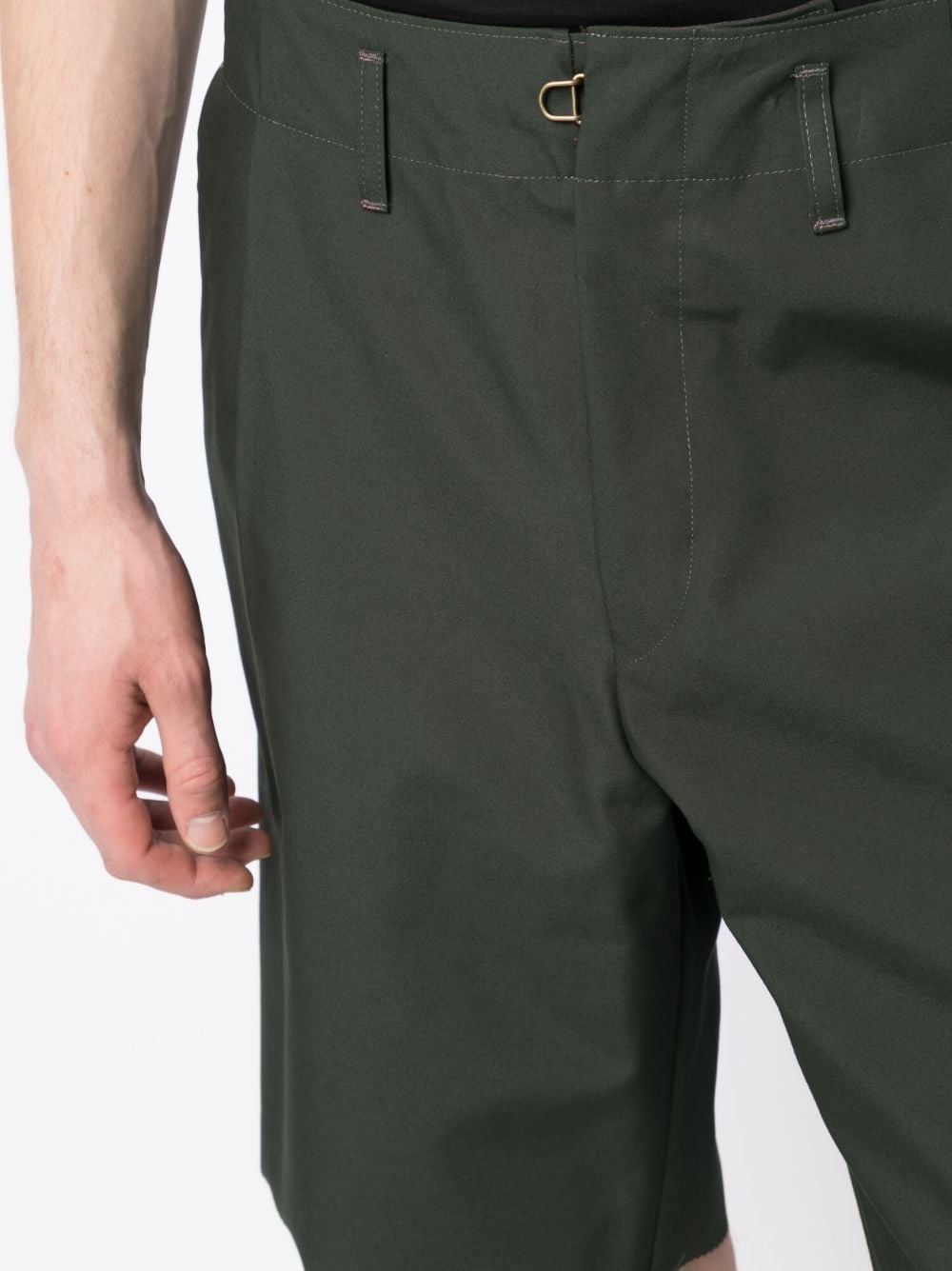 pleated wide-leg tailored shorts - 5