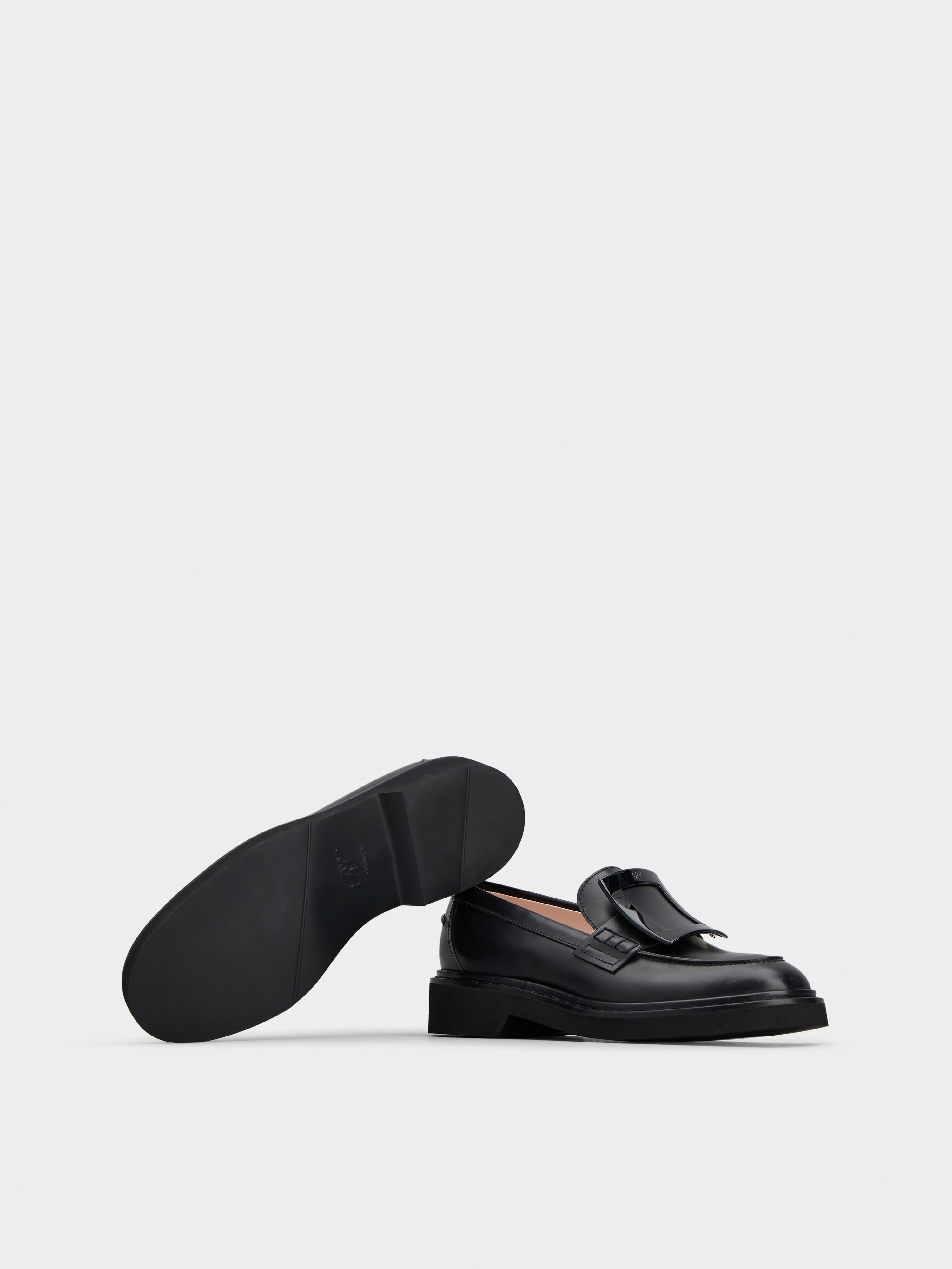 Viv' Rangers Metal Buckle Loafers in Leather - 6