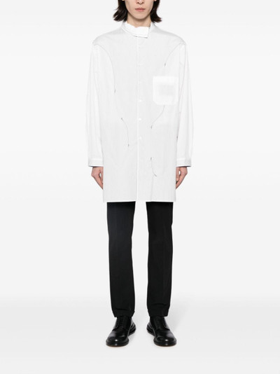 Yohji Yamamoto panelled reversible shirt outlook