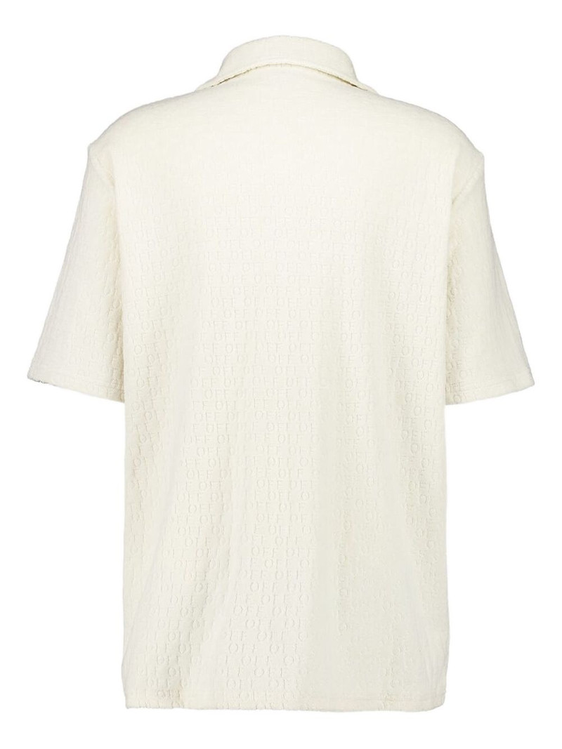 Off-White logo terry bowling shirt outlook