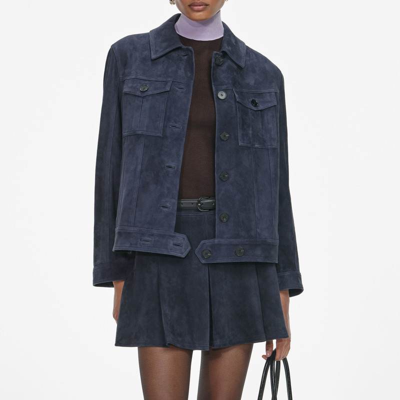 Navy Suede Jacket 4