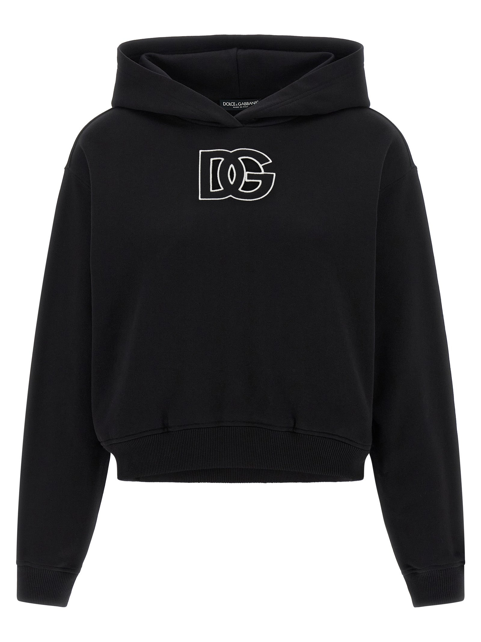 Embroidery Sweatshirt Black - 1