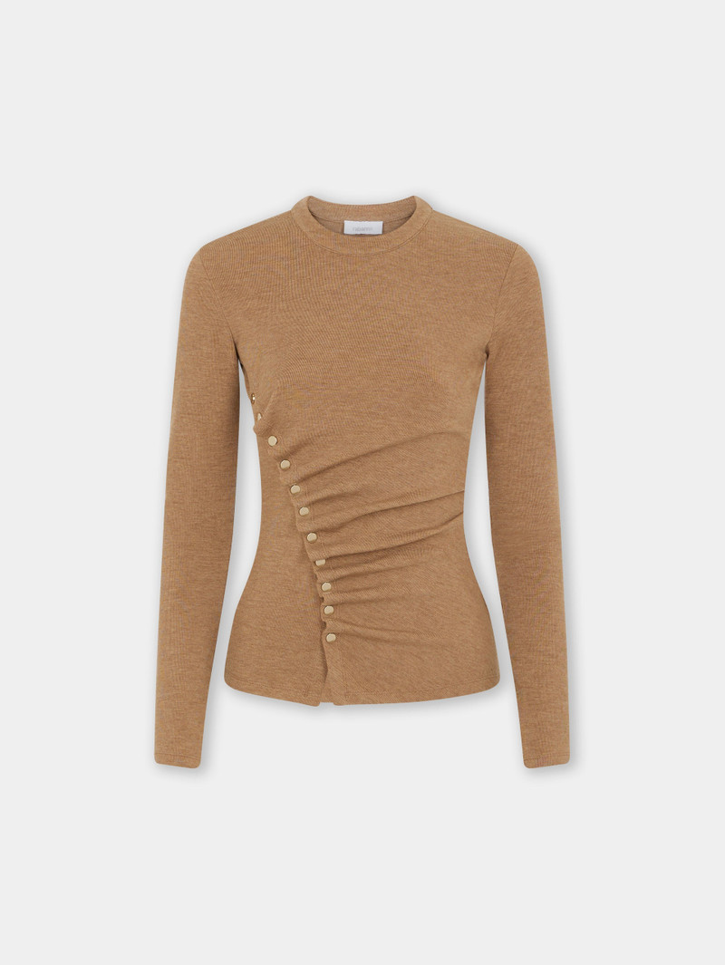 GATHERED TOP IN WOOL JERSEY 1