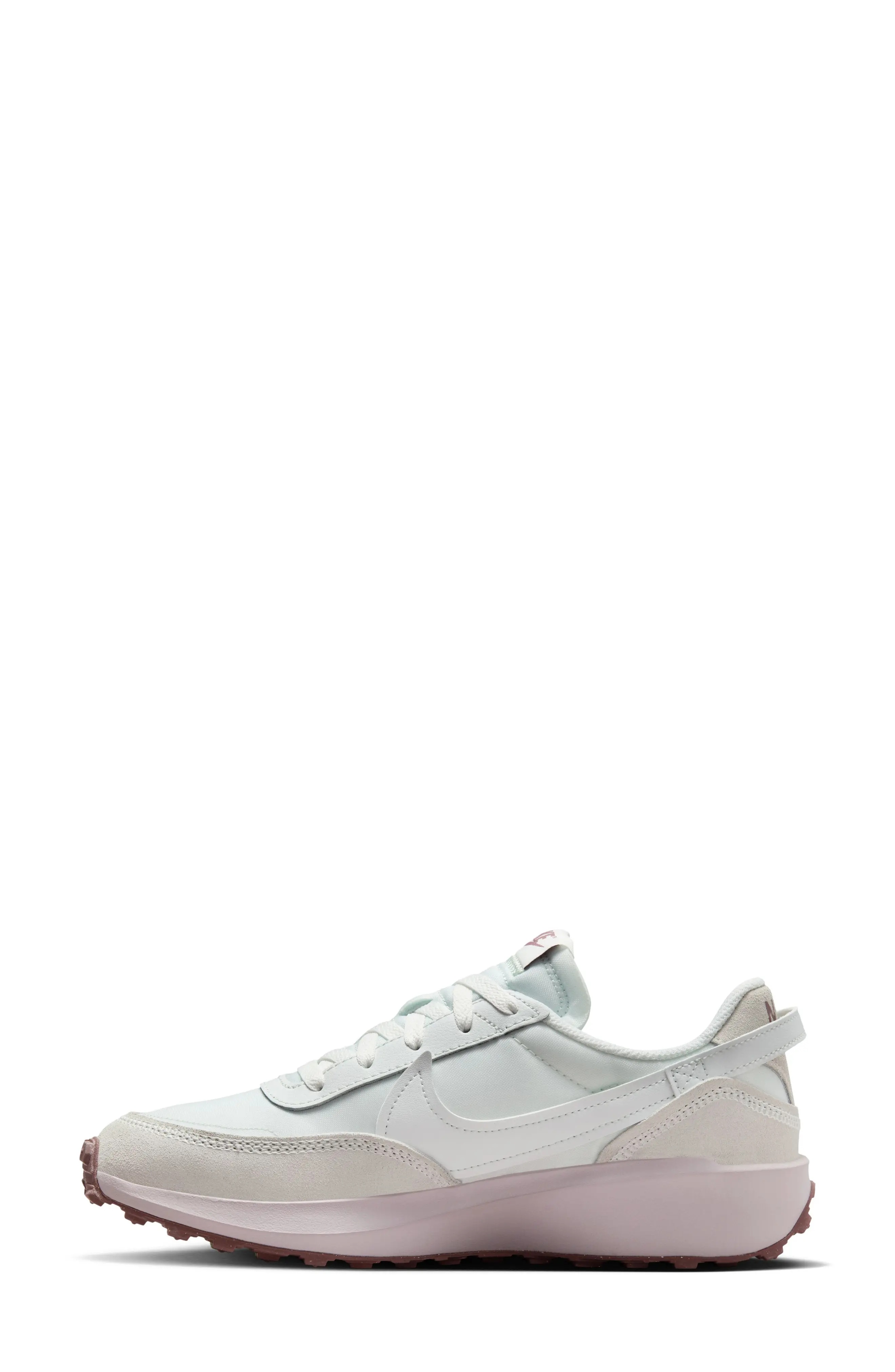 Waffle Debut Sneaker in White/Platinum/Mauve - 7