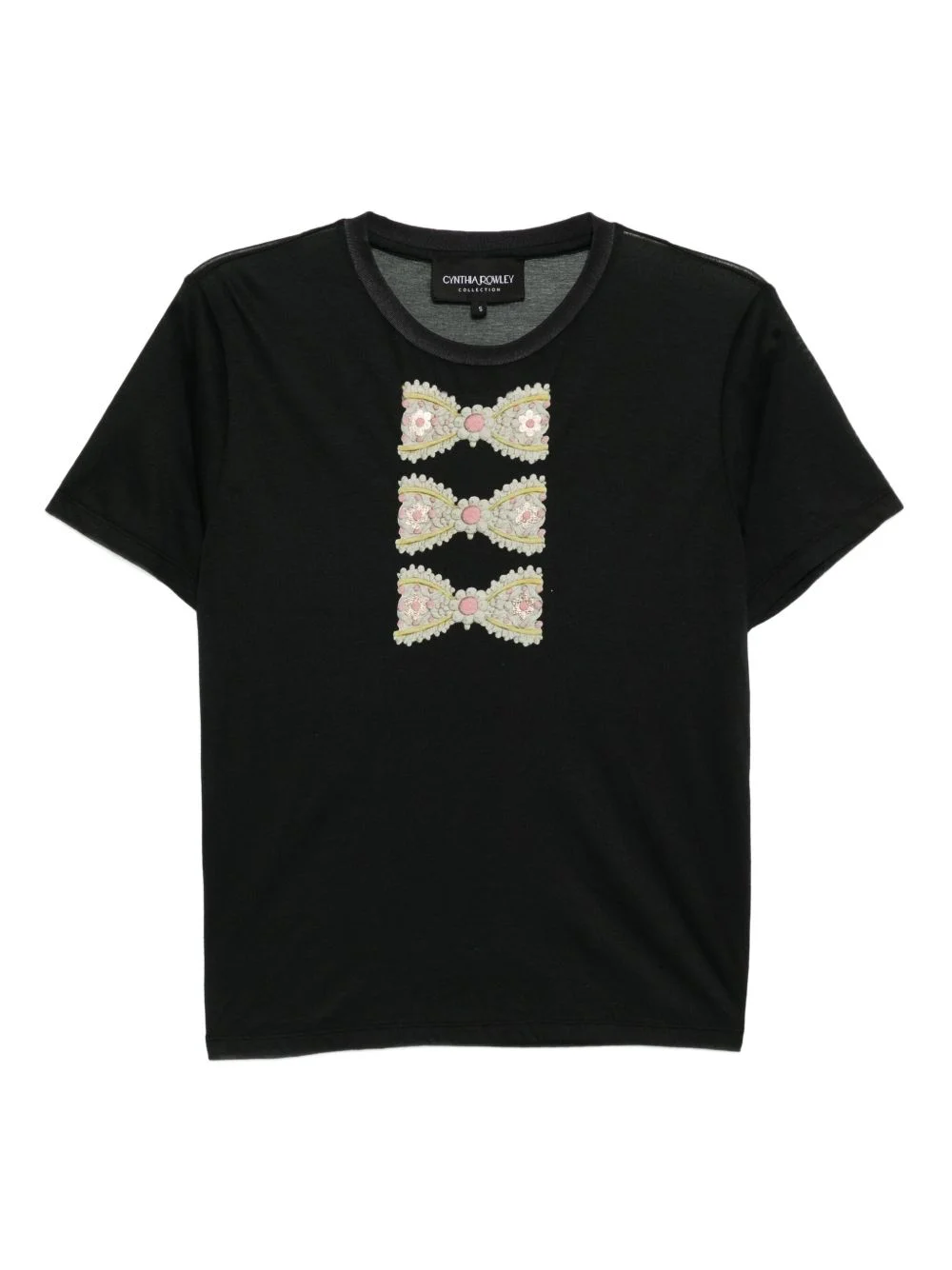 foil-print T-shirt - 1