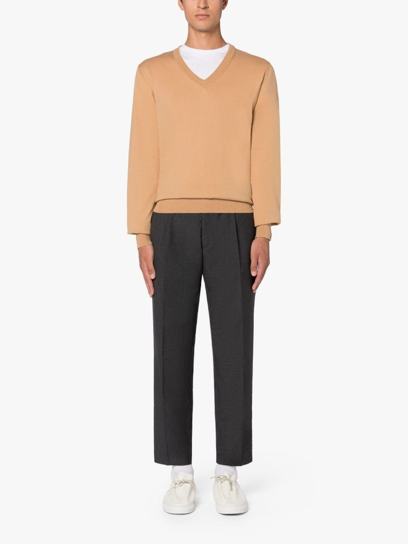 Mackintosh DEEP V NECK BEIGE COTTON SWEATER outlook