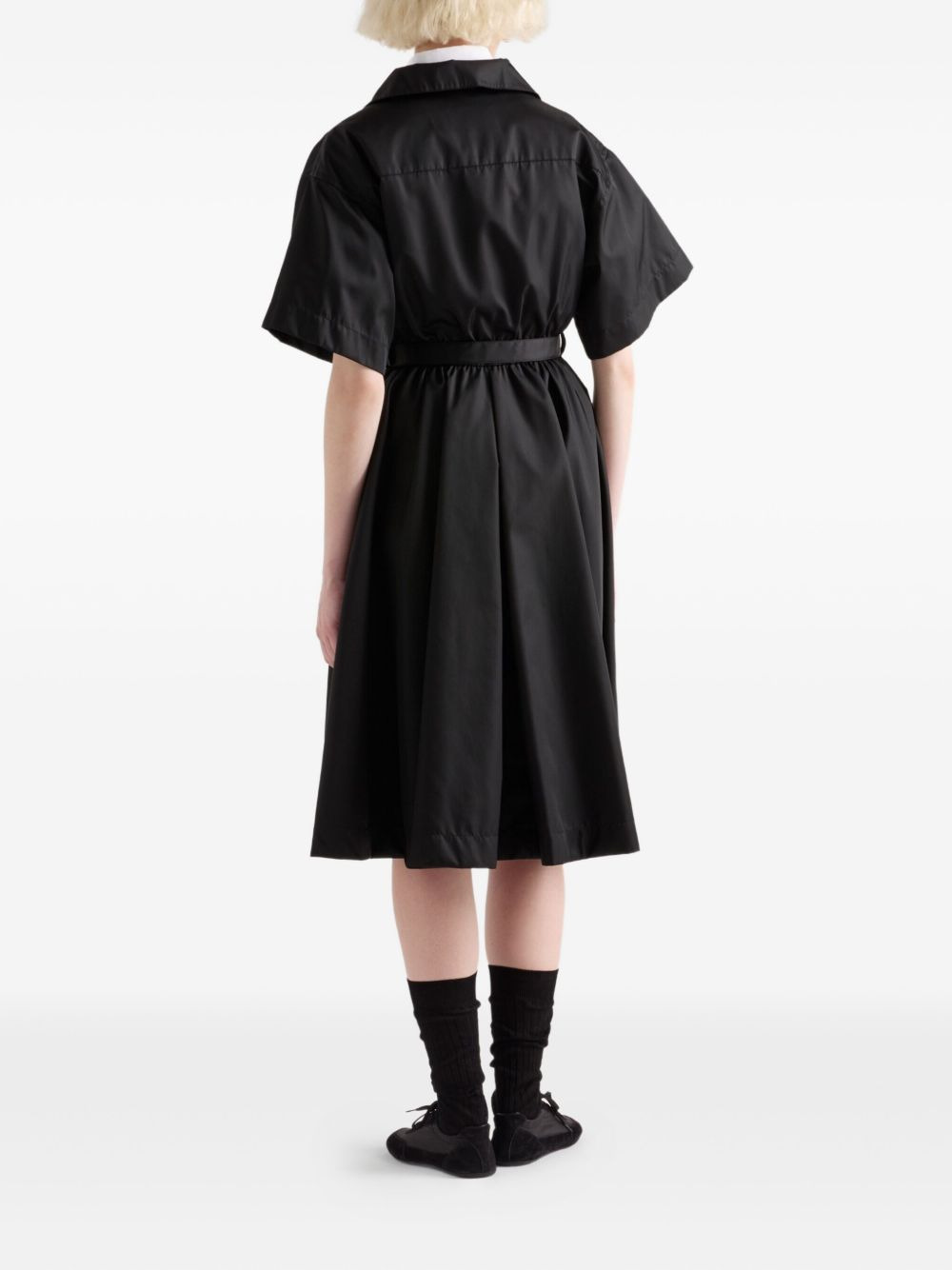 Re-Nylon belted midi dress - 3
