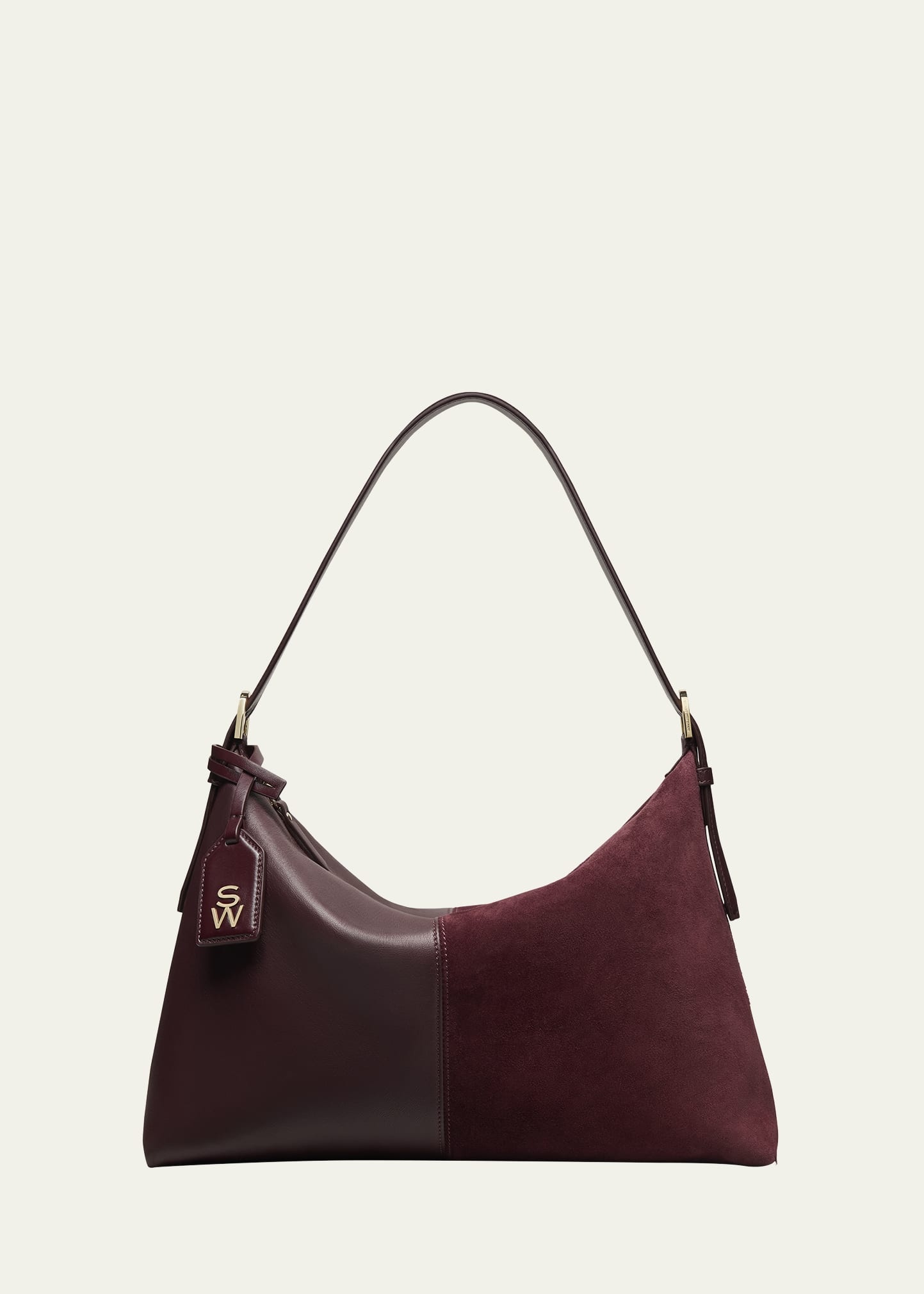 5050 Suede & Leather Shoulder Bag - 1