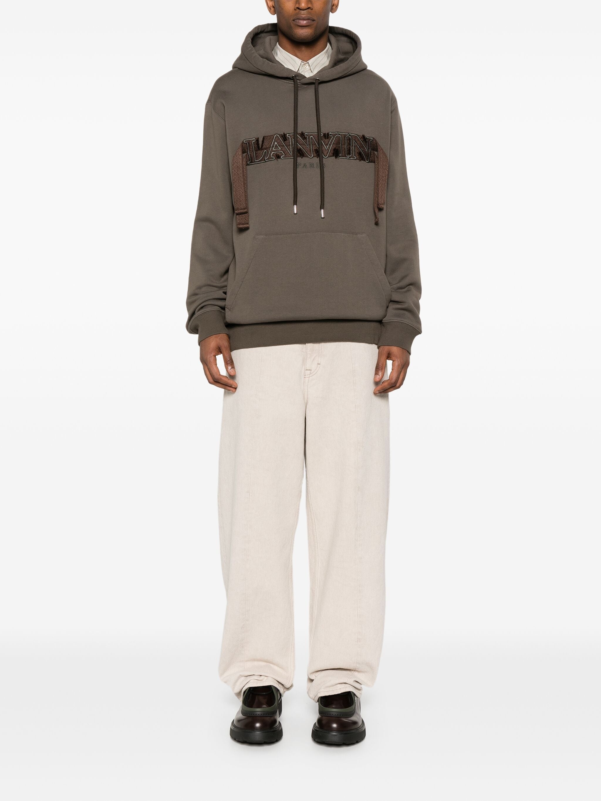 LOGO-EMBROIDERED COTTON HOODIE - 2