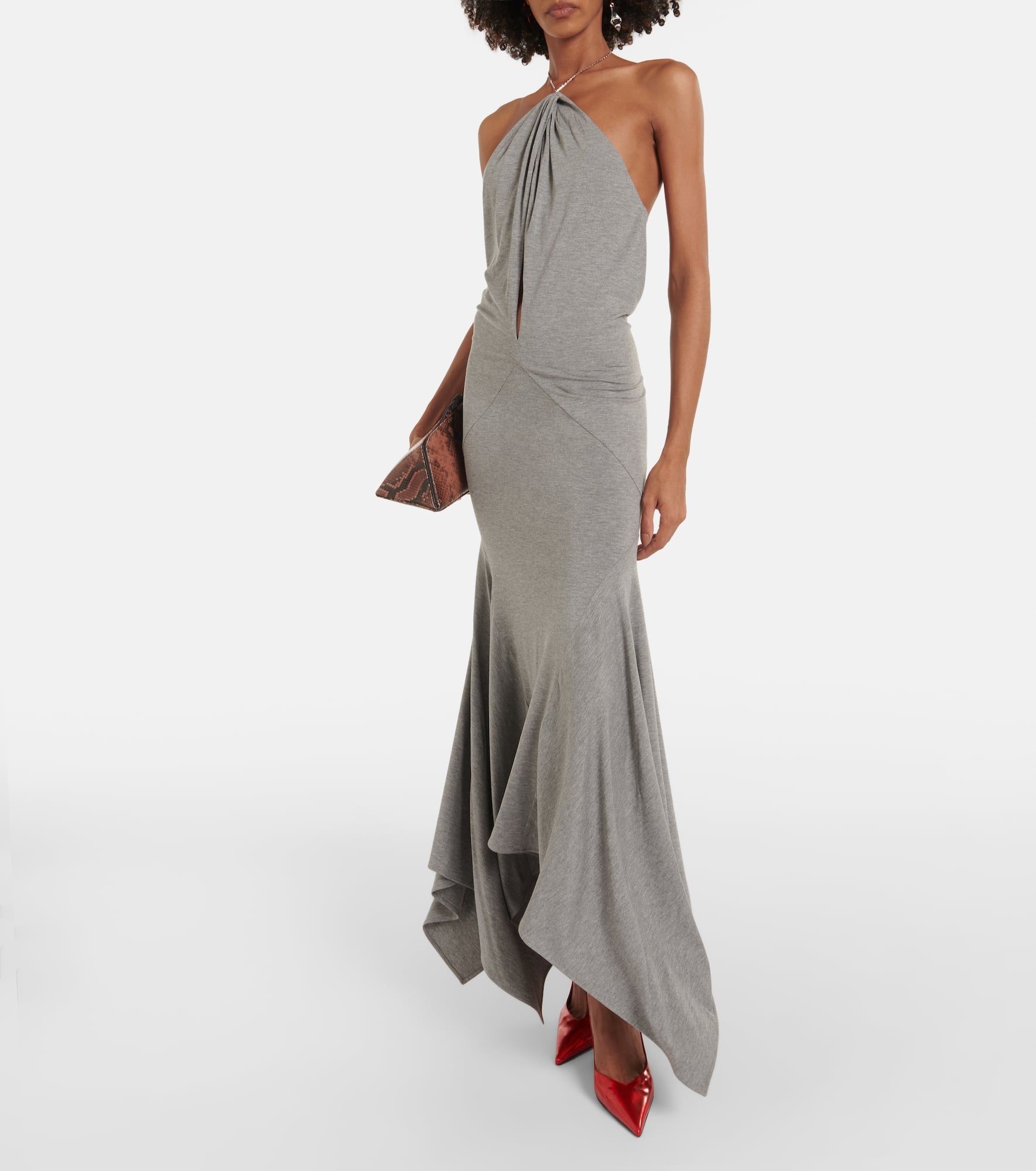Halterneck maxi dress - 2