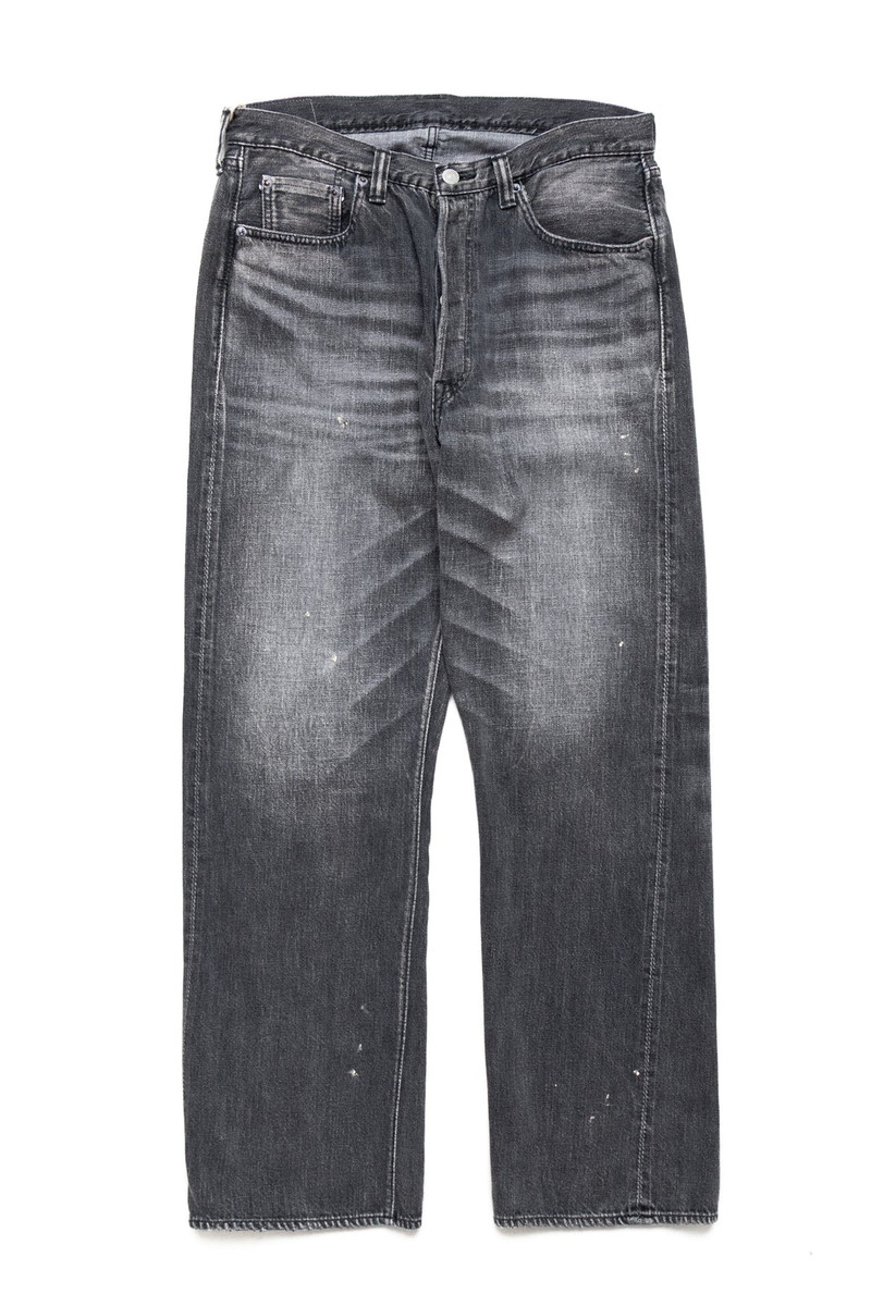 0105BKSSHW-BIG 11.5oz Black Denim Wide Straight Dartford - Fullcount x BiG Collab - 1
