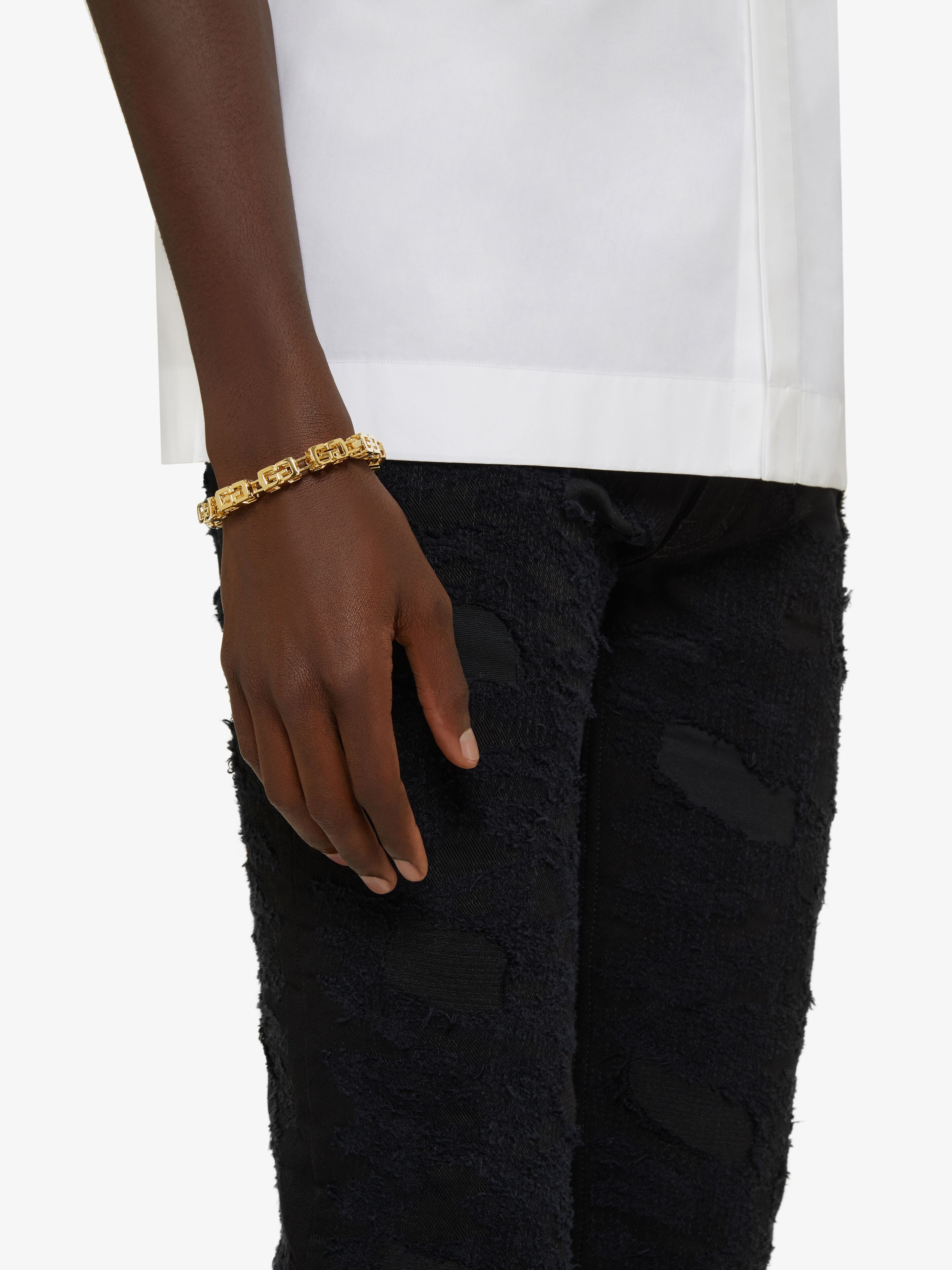 G CUBE BRACELET IN METAL - 4