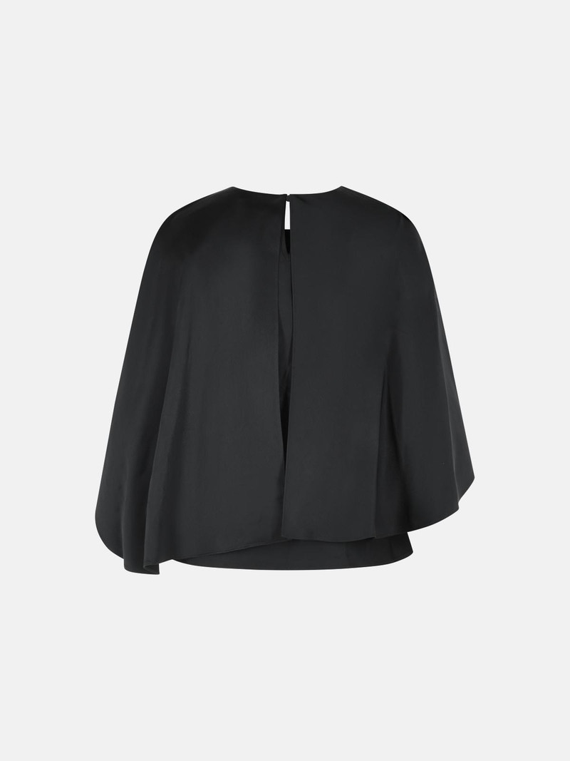 SIMKHAI 'ELIORA' BLACK ACETATE BLEND BLOUSE outlook