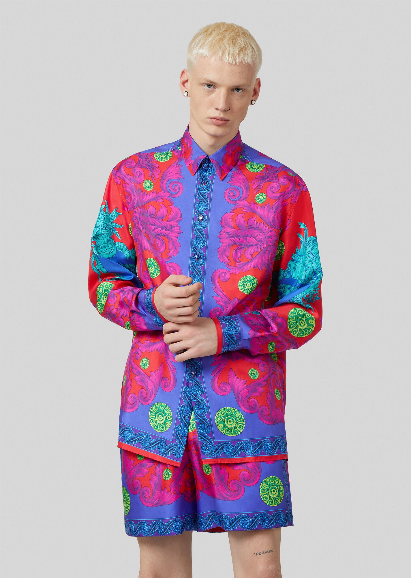 Medusa Trionfo Print Silk Shirt - 2