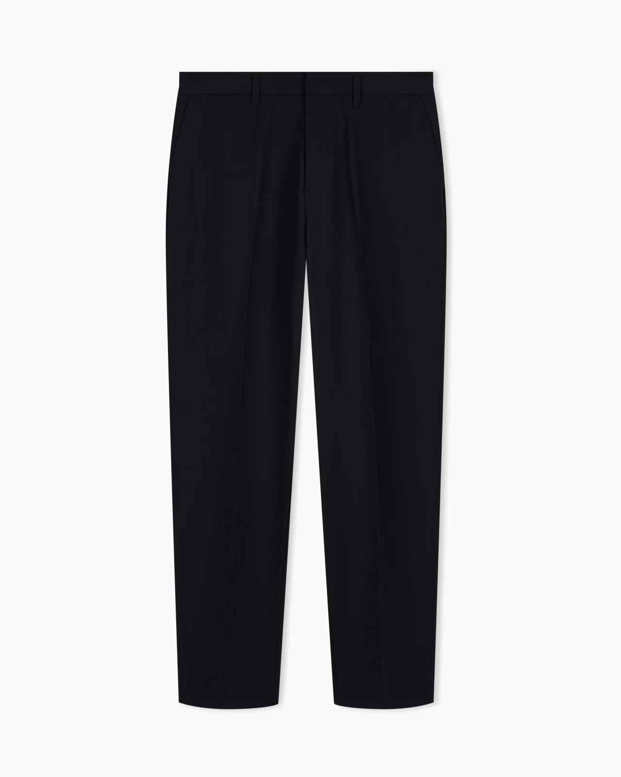 PLEATED TECHNICAL SEERSUCKER FABRIC TROUSERS - 1