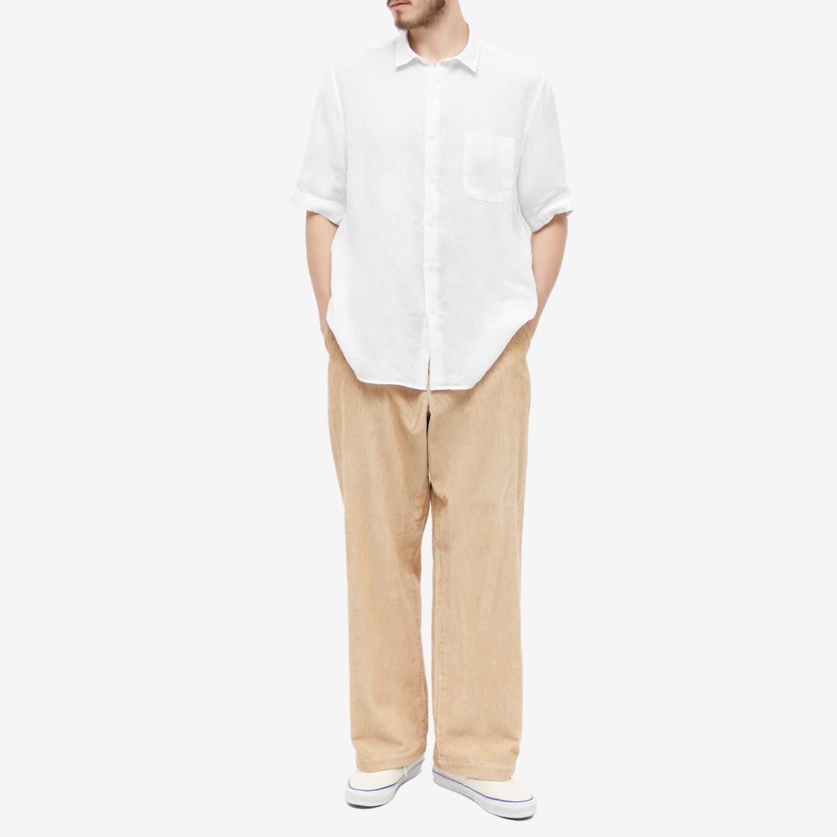 Sunspel Linen Short Sleeve Shirt - 4