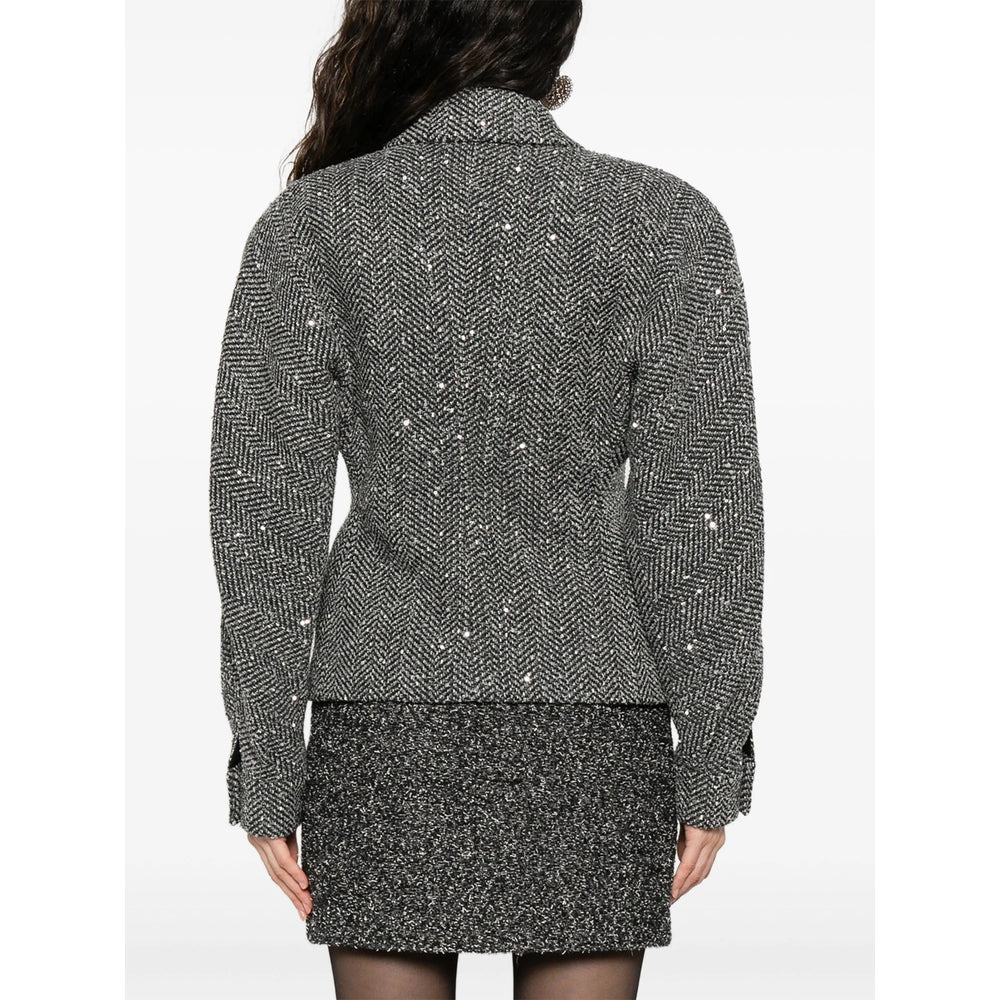 Alessandra Rich Grey Jackets - Blazers Women - 4