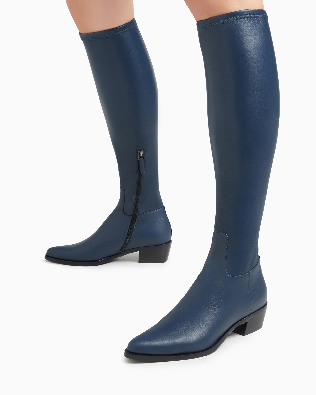 Stretch nappa-leather boots - 6