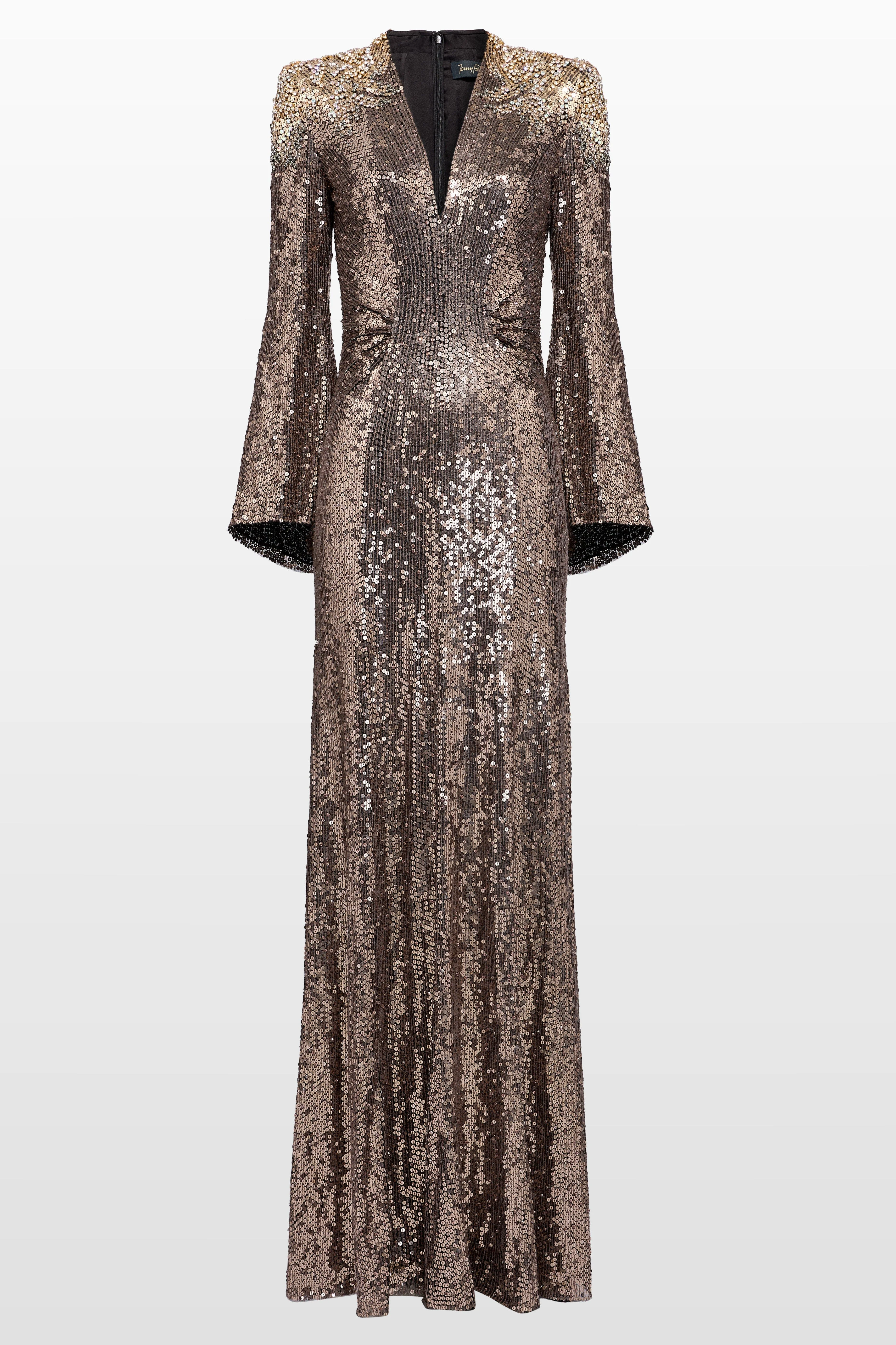 Jenny Packham Zinnia embellished gown in Liquorice at Nordstrom - 1
