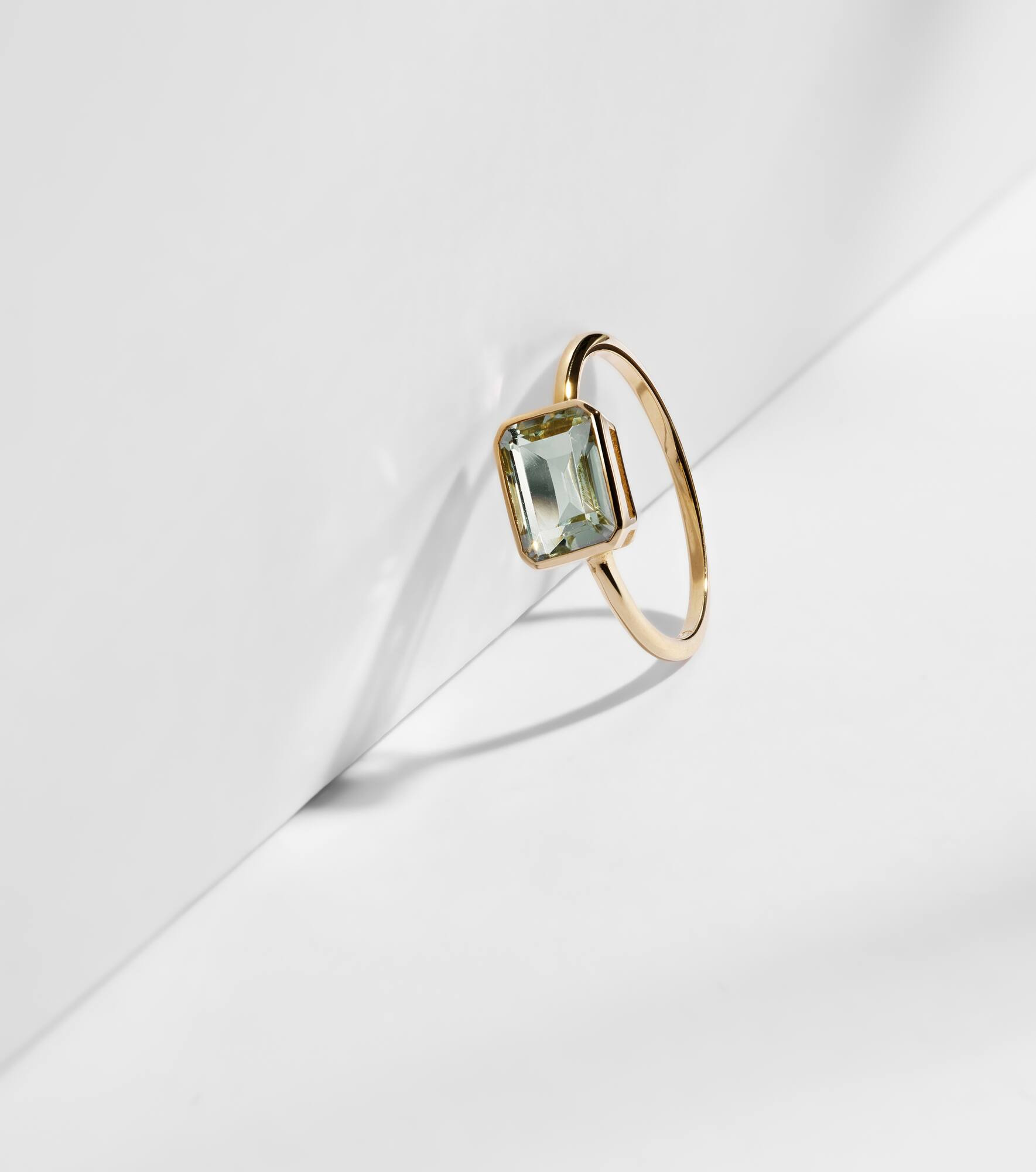 14kt gold ring with amethyst - 5