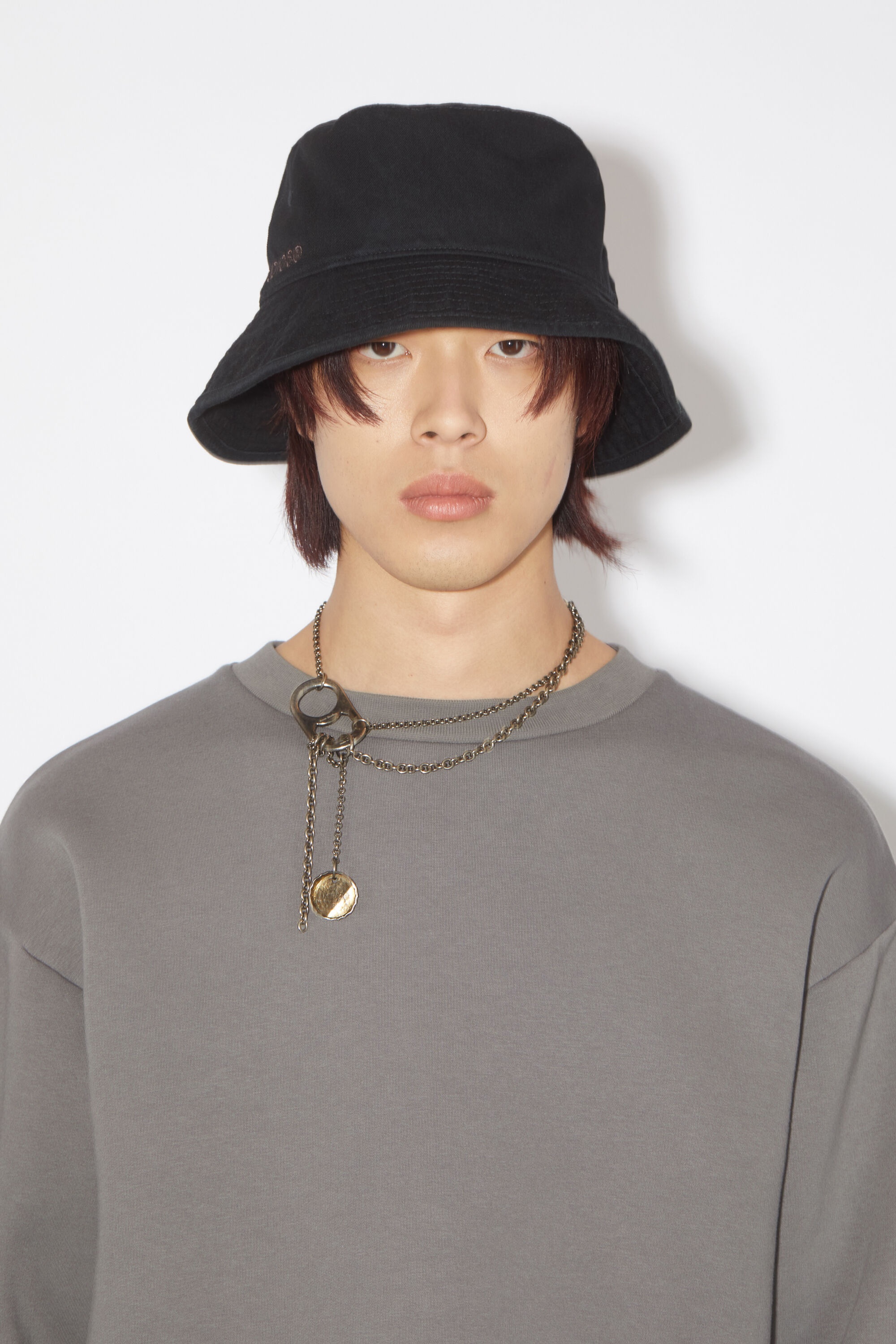 Twill bucket hat - Black - 3