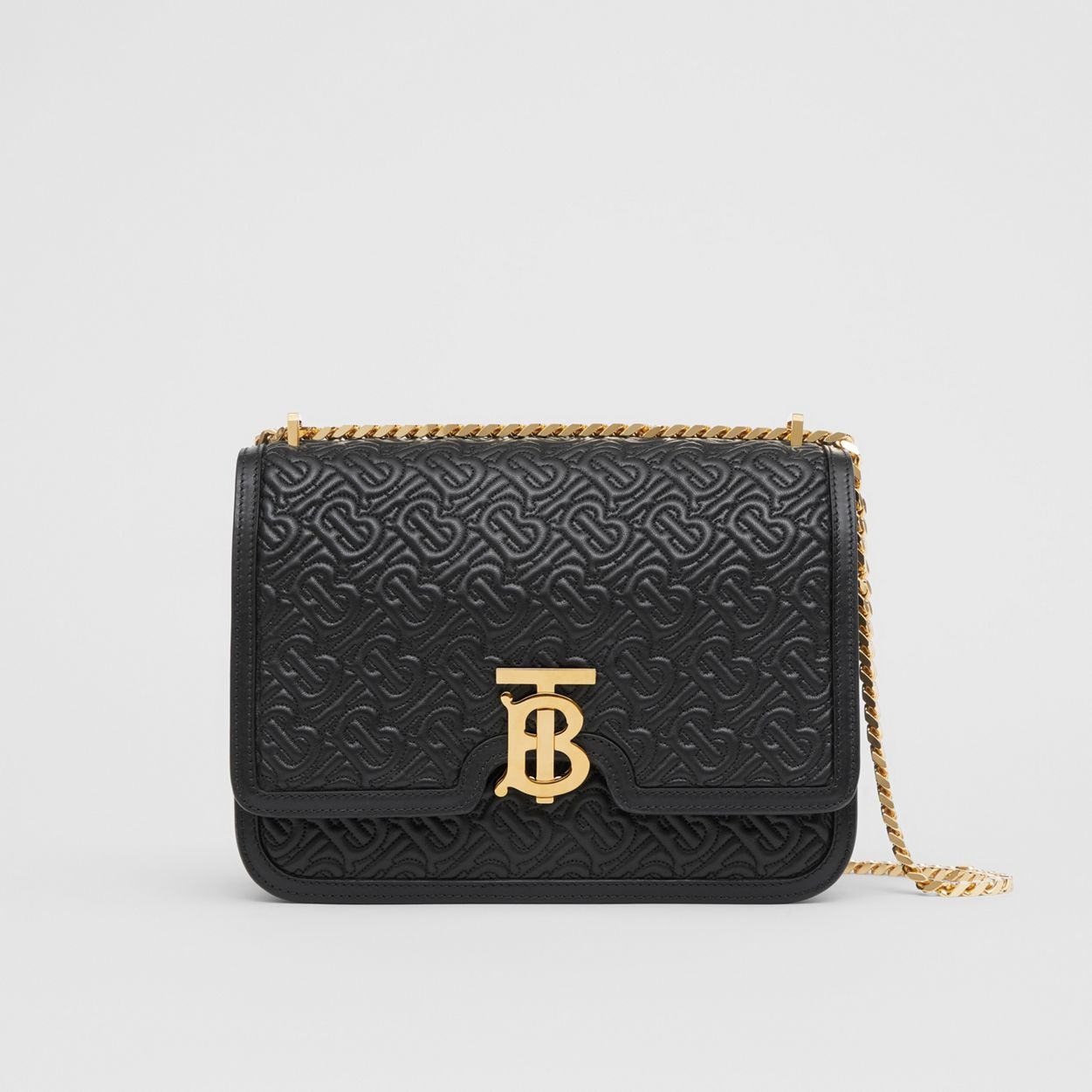 Medium Quilted Monogram Lambskin TB Bag - 1