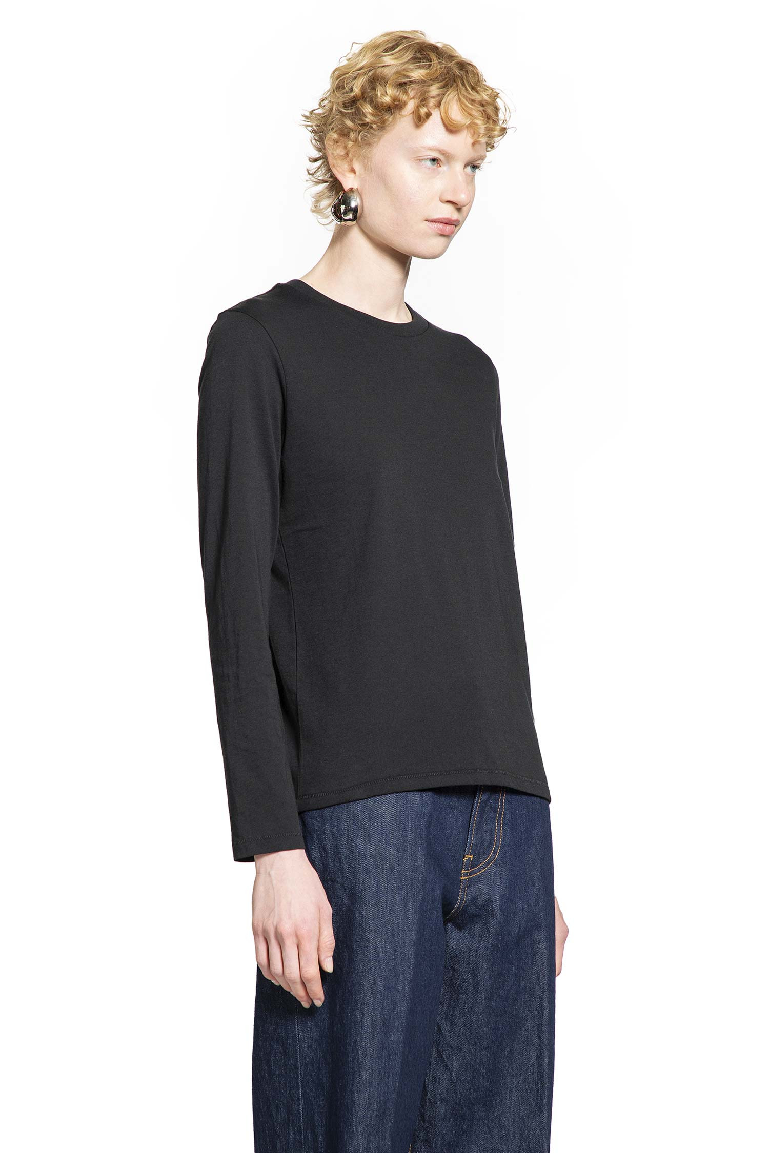 6397 Woman Black T-shirts & Tank Tops - 2