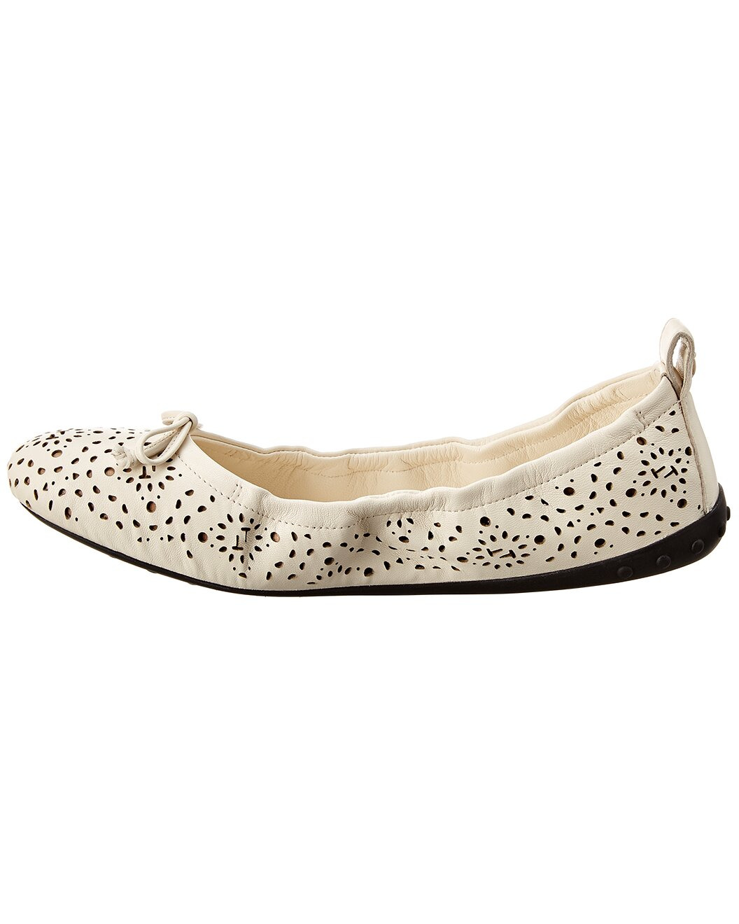 TODs Gommino Studded Leather Ballerina Flat - 2