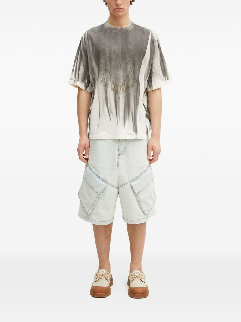 Marcelo Burlon County Of Milan tie-dye flame-print T-shirt outlook