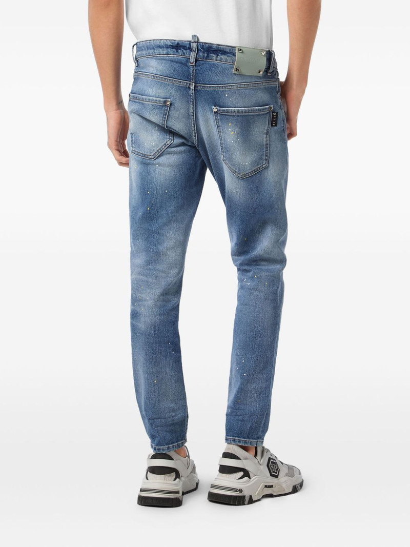 paint-splatter distressed jeans 3