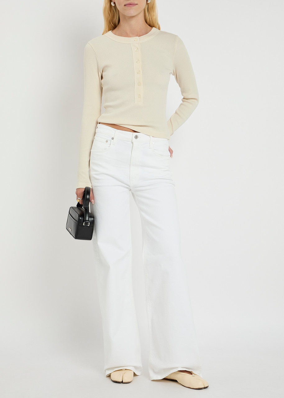 Citizens OF Humanity Varra Henley Ribbed-knit top - 4