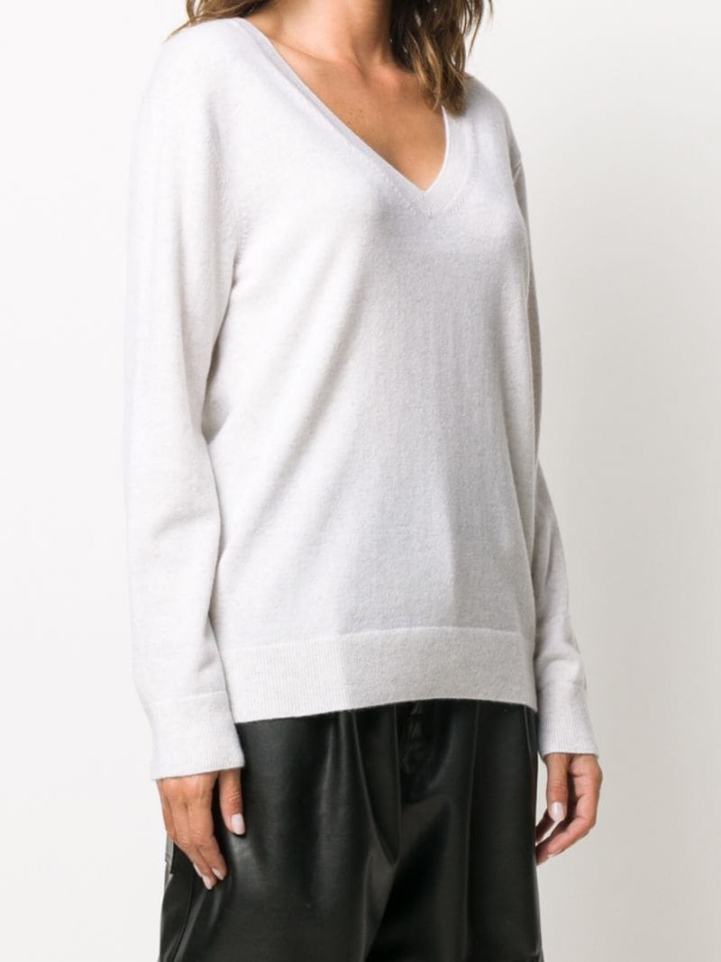 slub-texture linen sweatshirt - 5